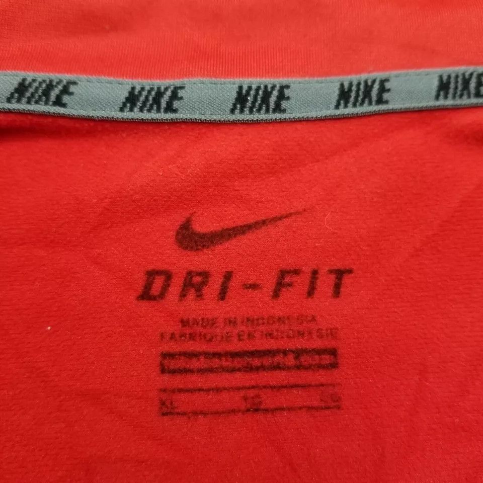 Nike Nike Sweatshirt Mens XL Red Long Sleeve Zip Dri Fit Pullover Size US XL / EU 56 / 4 - 5 Thumbnail