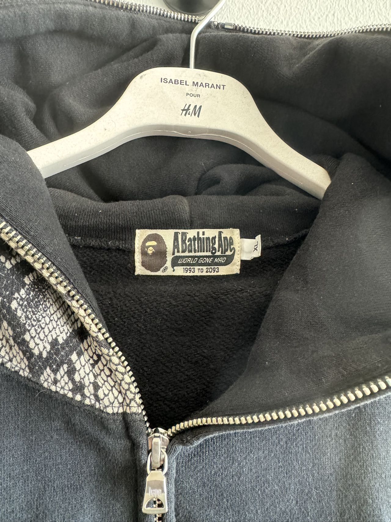 Bape Bape Sneakskin Shark Full Zip Hoodie Size US XL / EU 56 / 4 - 4 Thumbnail