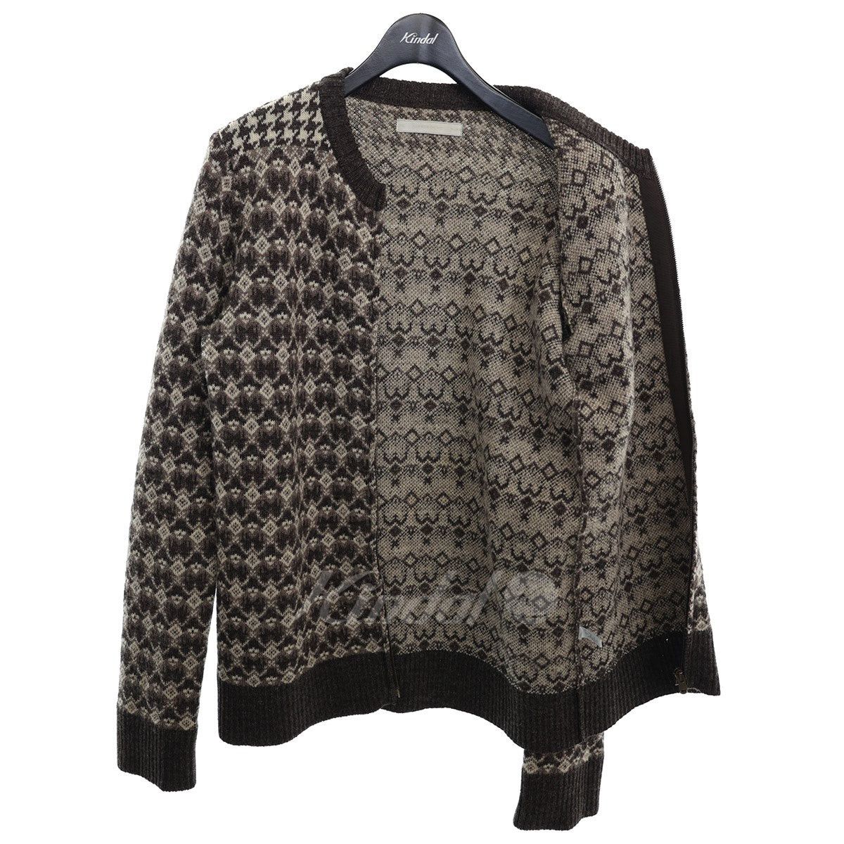Number (N)ine Number (N)ine 02AW pattern crew glue zip cardigan Size US M / EU 48-50 / 2 - 4 Thumbnail