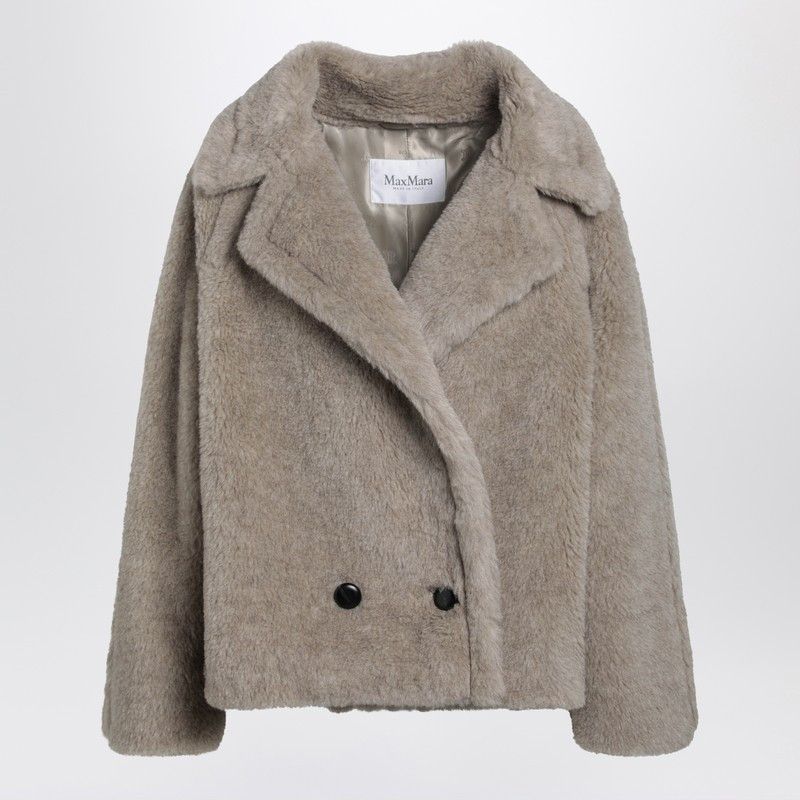 Max Mara Max Mara Sand-Coloured Teddy Coat In Alpaca And Cashmere Size M / US 6-8 / IT 42-44 - 1 Thumbnail