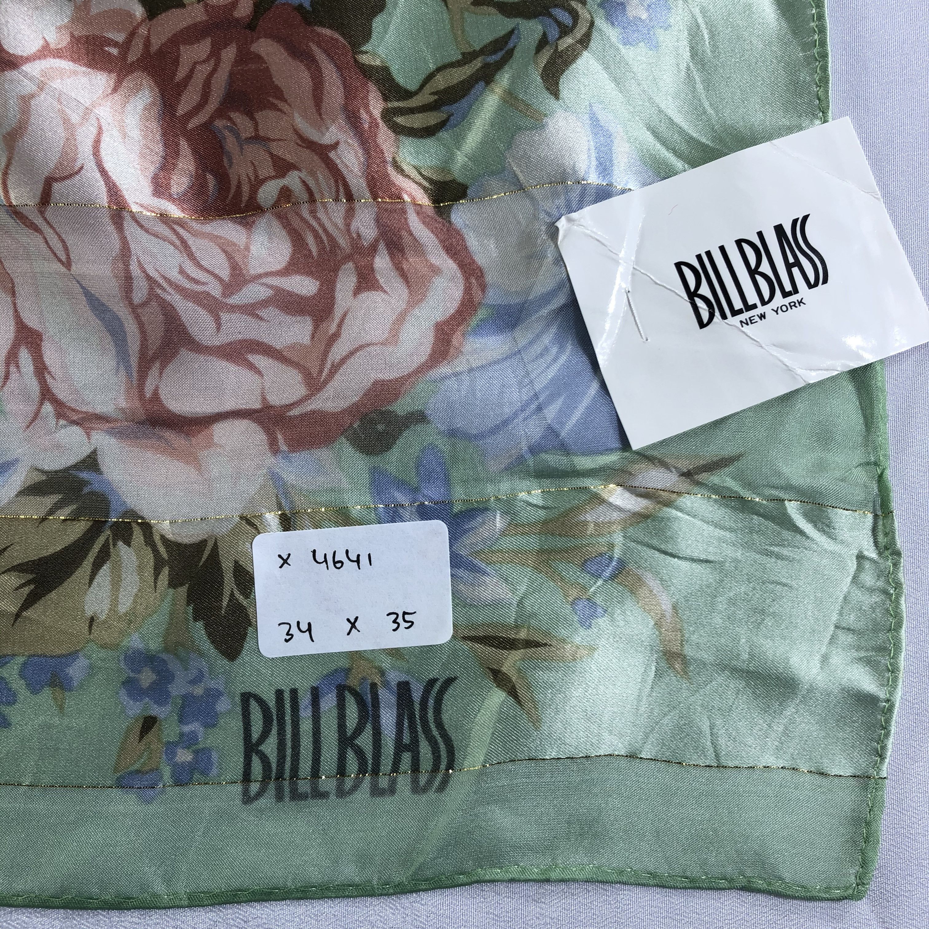 Bill Blass × Vintage Vintage Bill Blass Silk Scarf Size ONE SIZE - 7 Thumbnail
