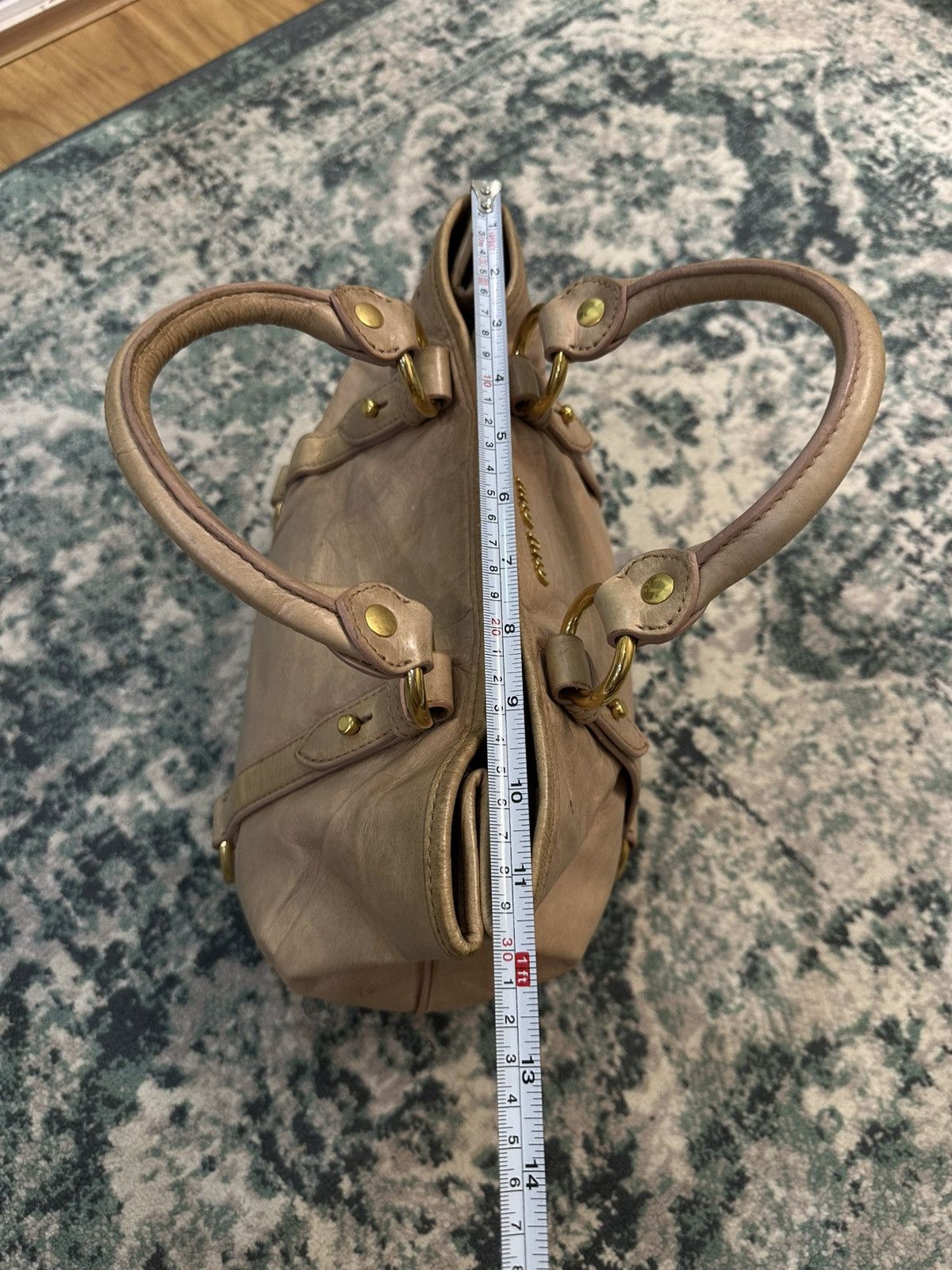 Miu Miu Miu Miu Vitello Lux Leather Shoulder Bag Size ONE SIZE - 17 Thumbnail