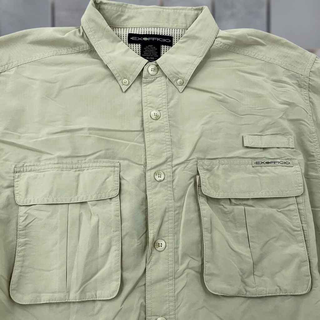 ExOfficio ExOfficio Shirt Mens XLT Khaki Vented Safari Fishing Travel Collared Button Up Size US XL / EU 56 / 4 - 1 Thumbnail