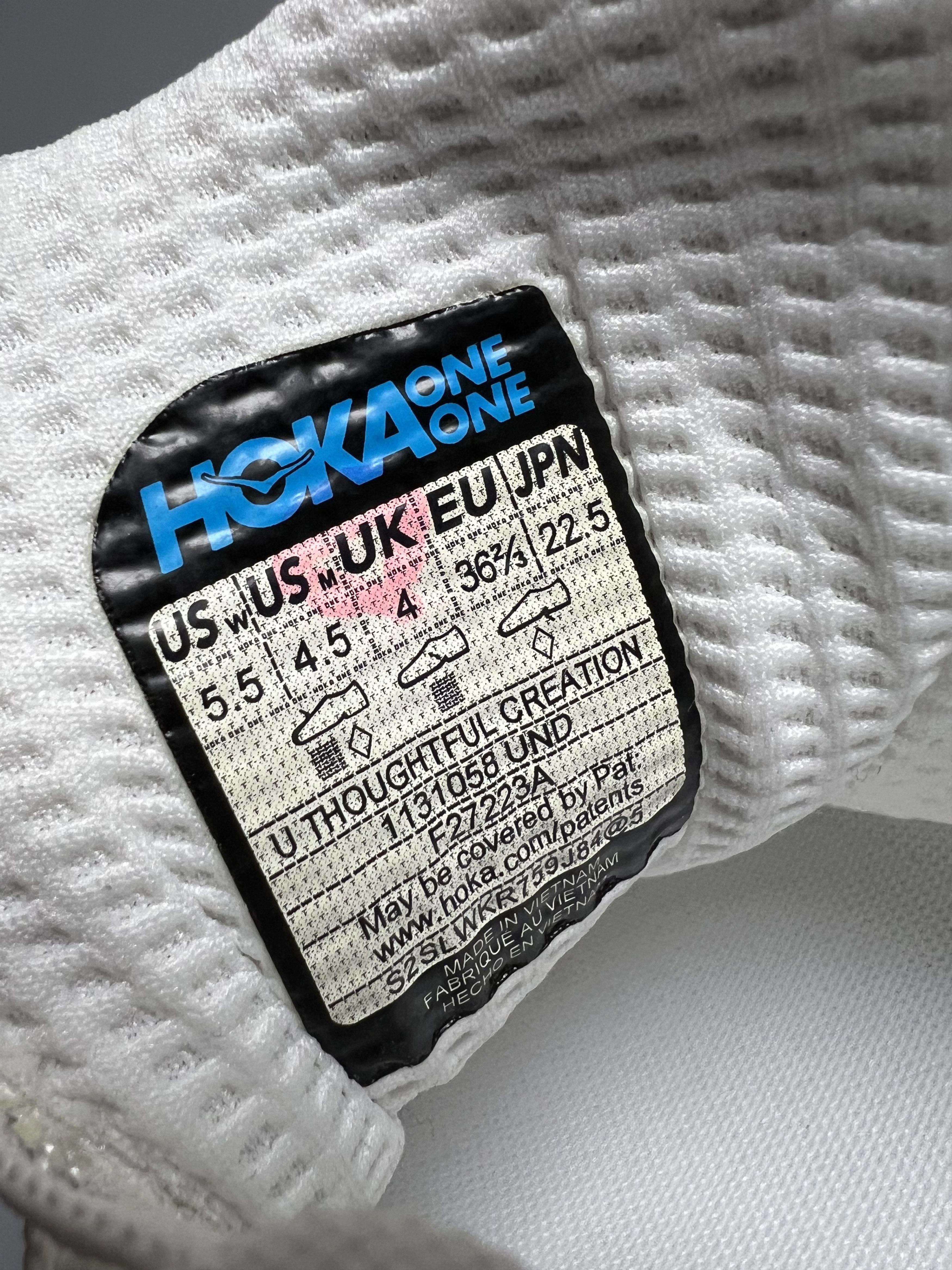 Hoka Hoka One One U Thoughtful Creation White Sneakers Size US 5.5 / IT 35.5 - 15 Thumbnail