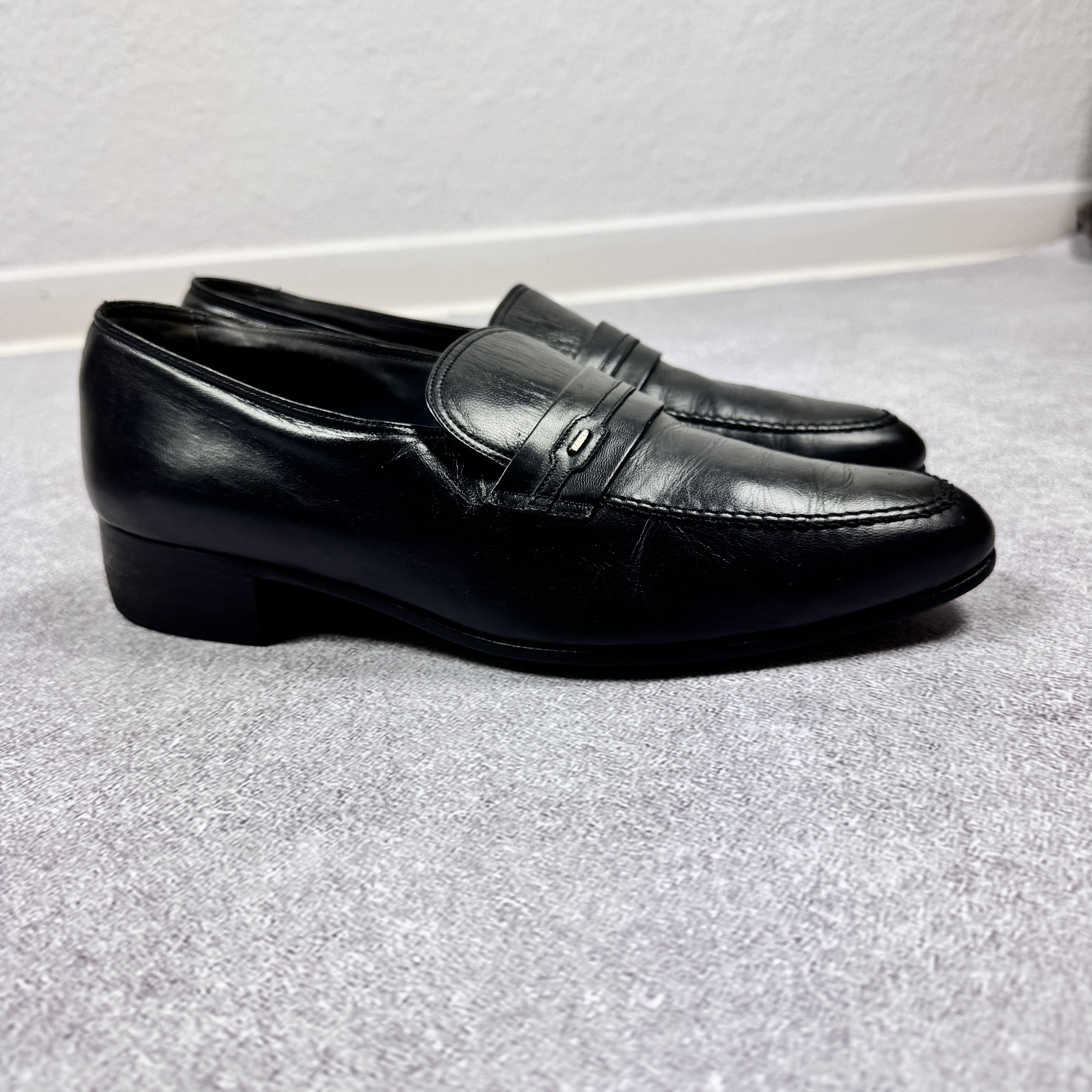 Bally Bally Suisse Club Black Leather Loafers 542161 Size 7/27 cm Size US 8.5 / EU 41-42 - 3 Thumbnail