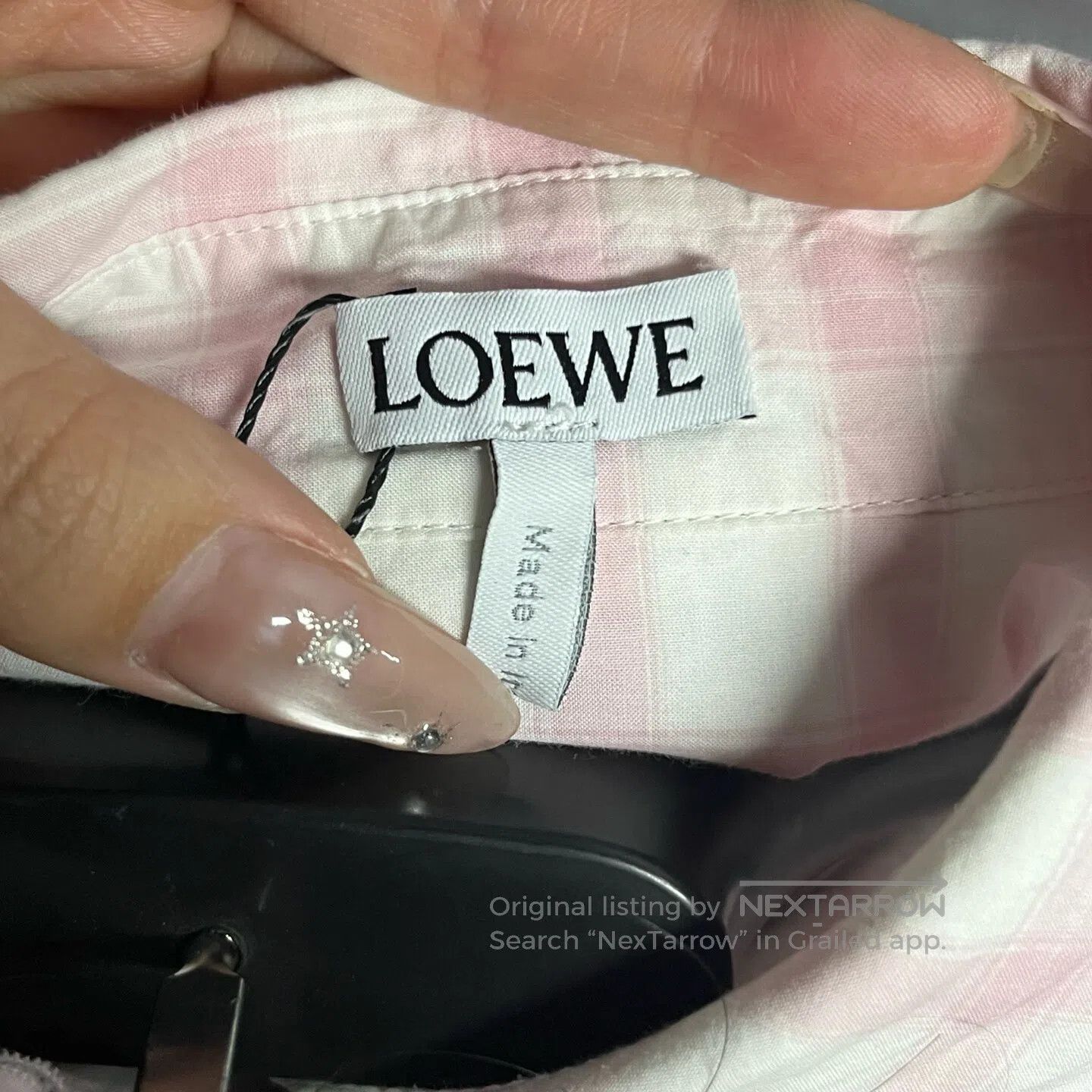 Loewe Loewe size 34 Pink checkered pattern shirt| Size XS / US 0-2 / IT 36-38 - 3 Thumbnail