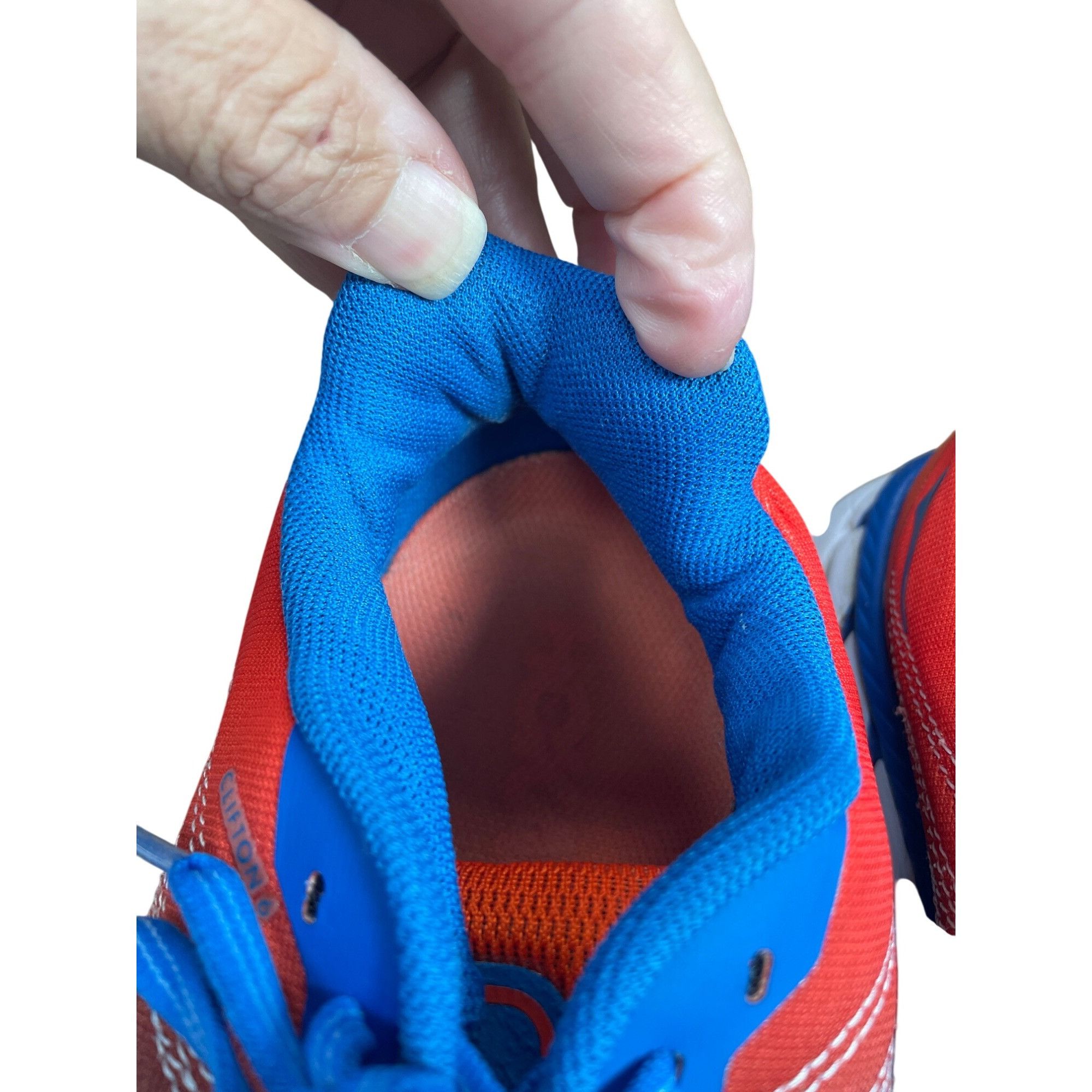Hoka Hoka Clifton 6 Mens Blue Orange Mens Running Sneakers Size 9 Size US 9.5 / EU 42-43 - 9 Thumbnail