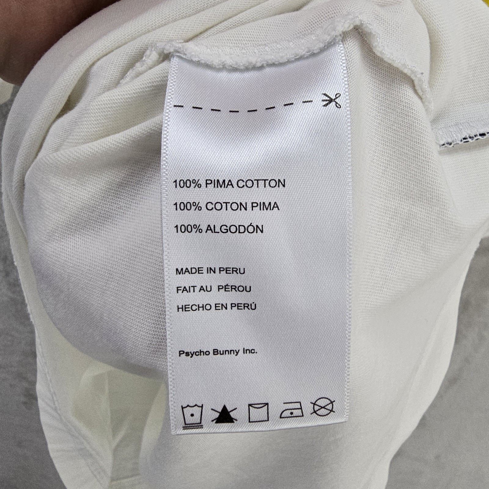 Psycho Bunny Psycho Bunny Shirt Mens 5 Medium White Lyons Flocking Size US M / EU 48-50 / 2 - 6 Thumbnail