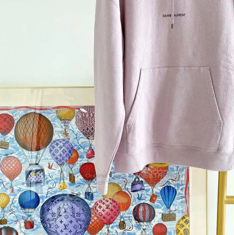 Yves Saint Laurent YSL Light Purple Women's Hoodie for Spring . Size S / US 4 / IT 40 - 4 Thumbnail