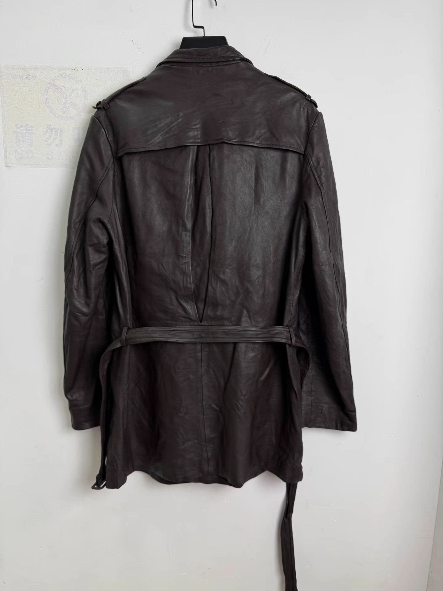 Yohji Yamamoto Yohji Yamamoto Brown Sheepskin Trench K20 Size US XL / EU 56 / 4 - 6 Thumbnail