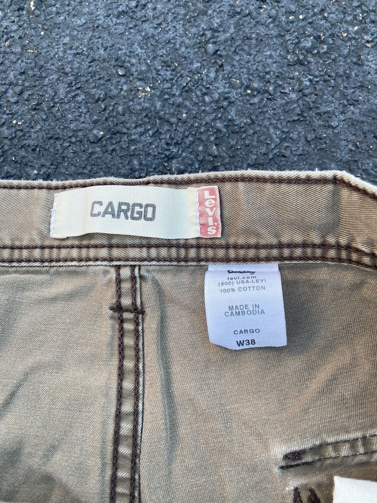 Levi's Crazy Vintage Baggy Y2K Levis Cargo Skate Faded Shorts USA Size US 38 / EU 54 - 4 Thumbnail