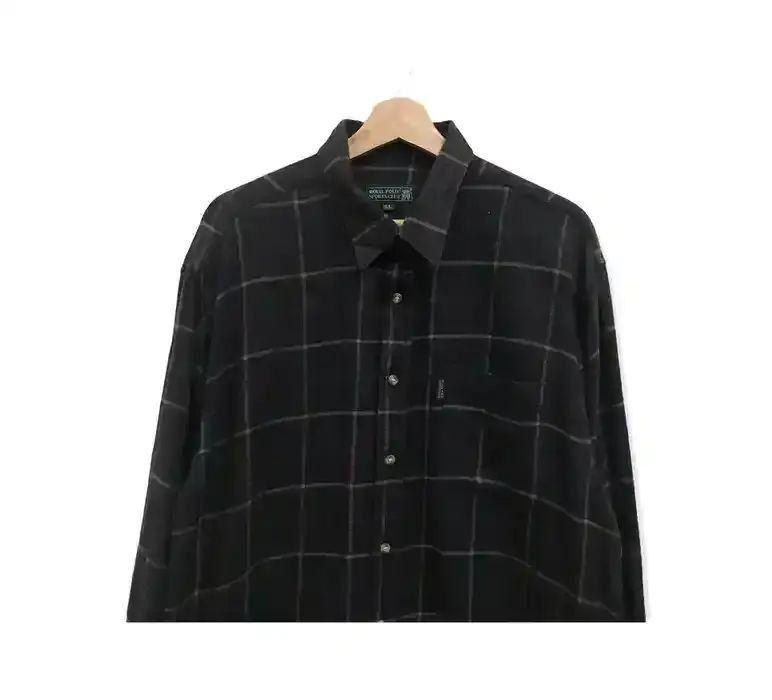 Vintage Royal Polo Sports Club Flannel Shirt Size US L / EU 52-54 / 3 - 2 Thumbnail