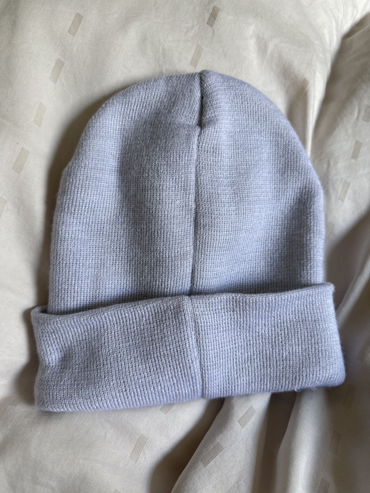 Supreme Supreme Grey Beanie with Black Text Size ONE SIZE - 4 Thumbnail