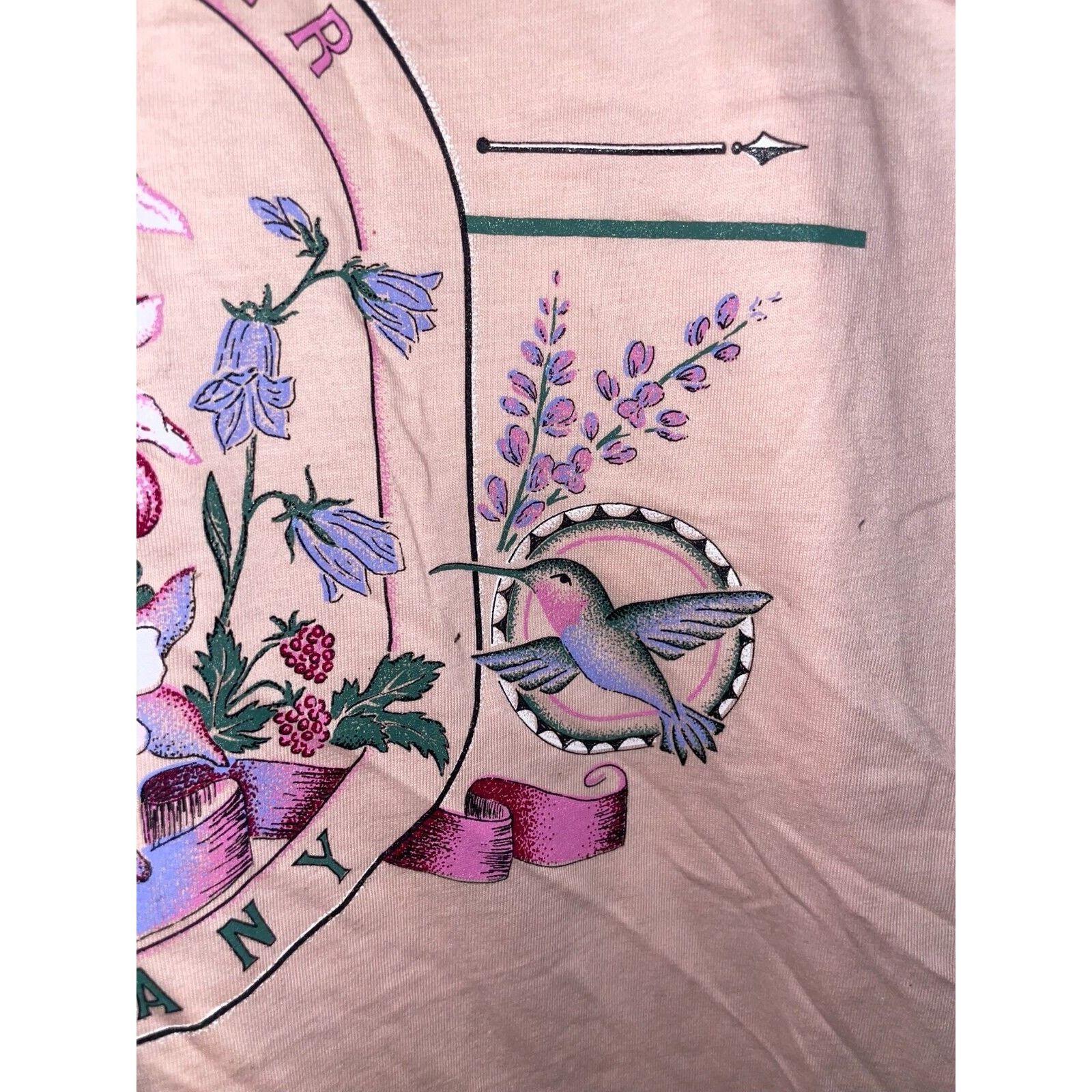 Jerzees Vintage Connecticut Pink Shirt Arizona Test Print Pink Tee L Size US L / EU 52-54 / 3 - 5 Thumbnail