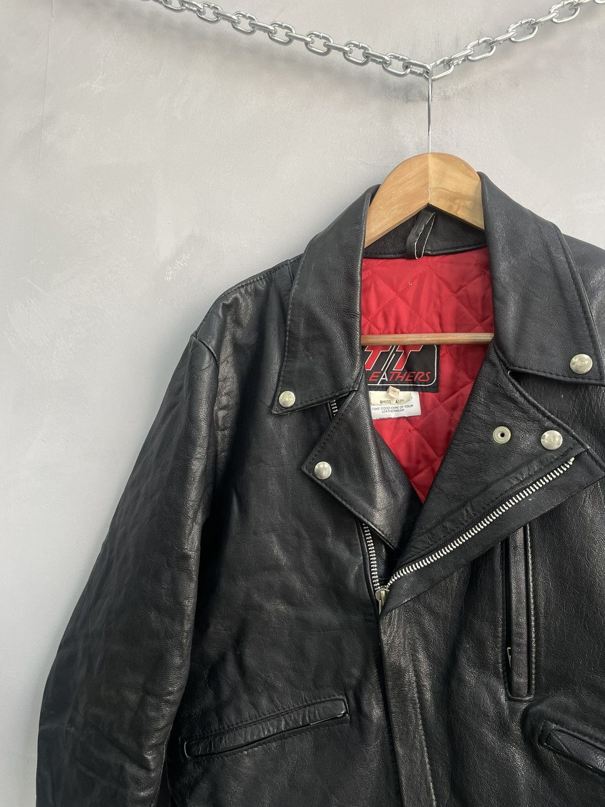 Harley Davidson Biker leather bomber jacket hype 90s japanese y2k Size US M / EU 48-50 / 2 - 4 Thumbnail