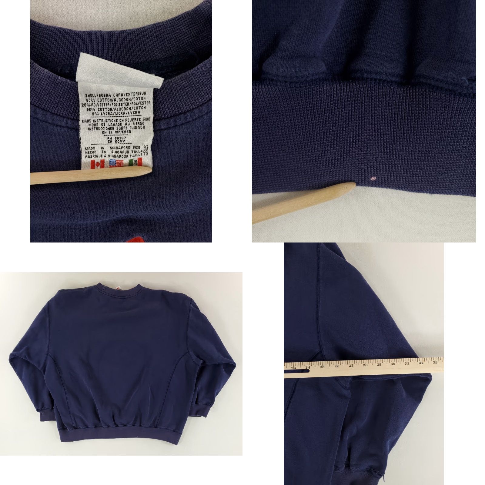 Adidas VINTAGE Adidas Sweatshirt Mens XL Long Sleeve Blue Red White Embroidered 90s Pullover Size US XL / EU 56 / 4 - 9 Thumbnail