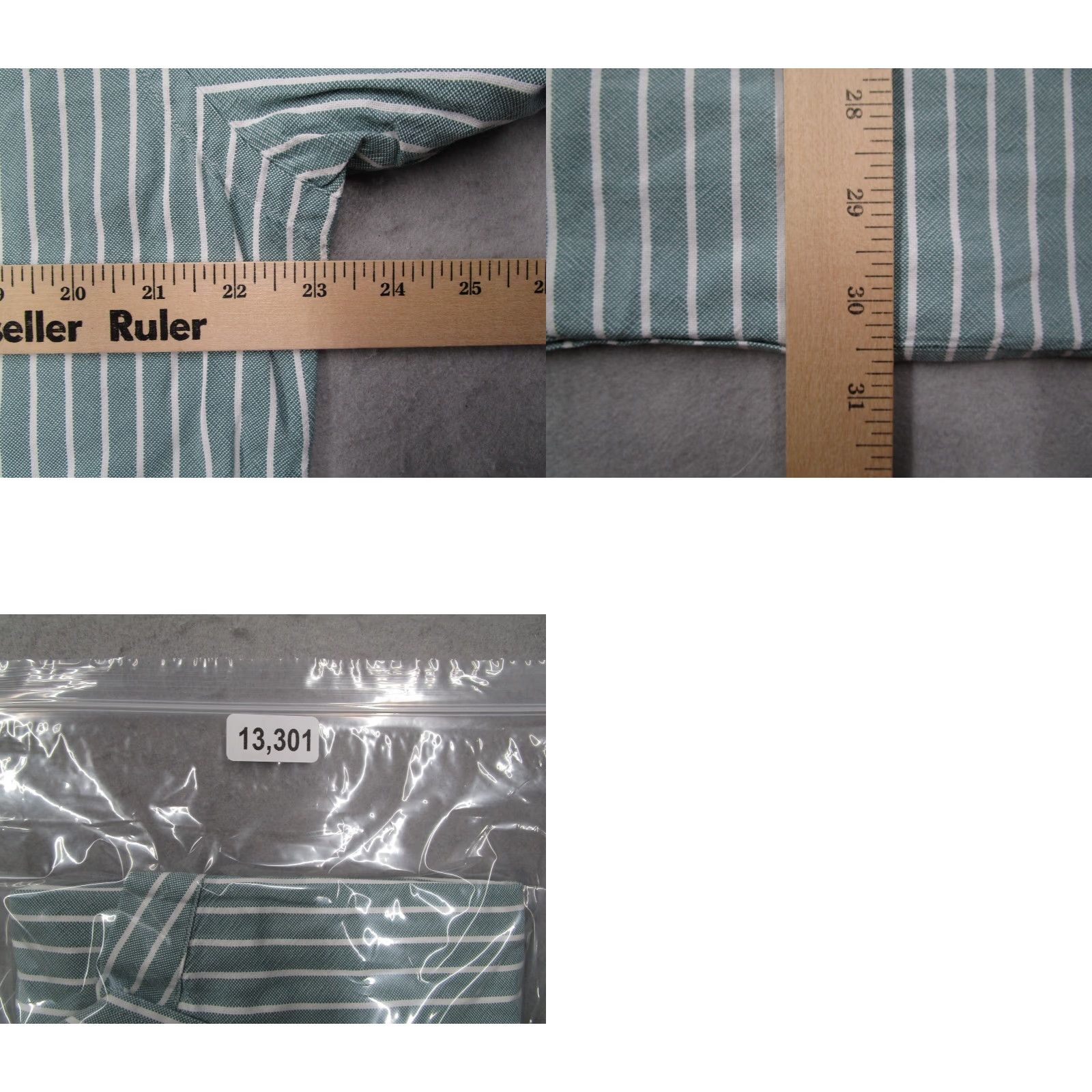 Ralph Lauren VINTAGE Ralph Lauren Shirt Mens Large Green Striped Button Up Twill Casual Americana Classic Size US L / EU 52-54 / 3 - 8 Thumbnail