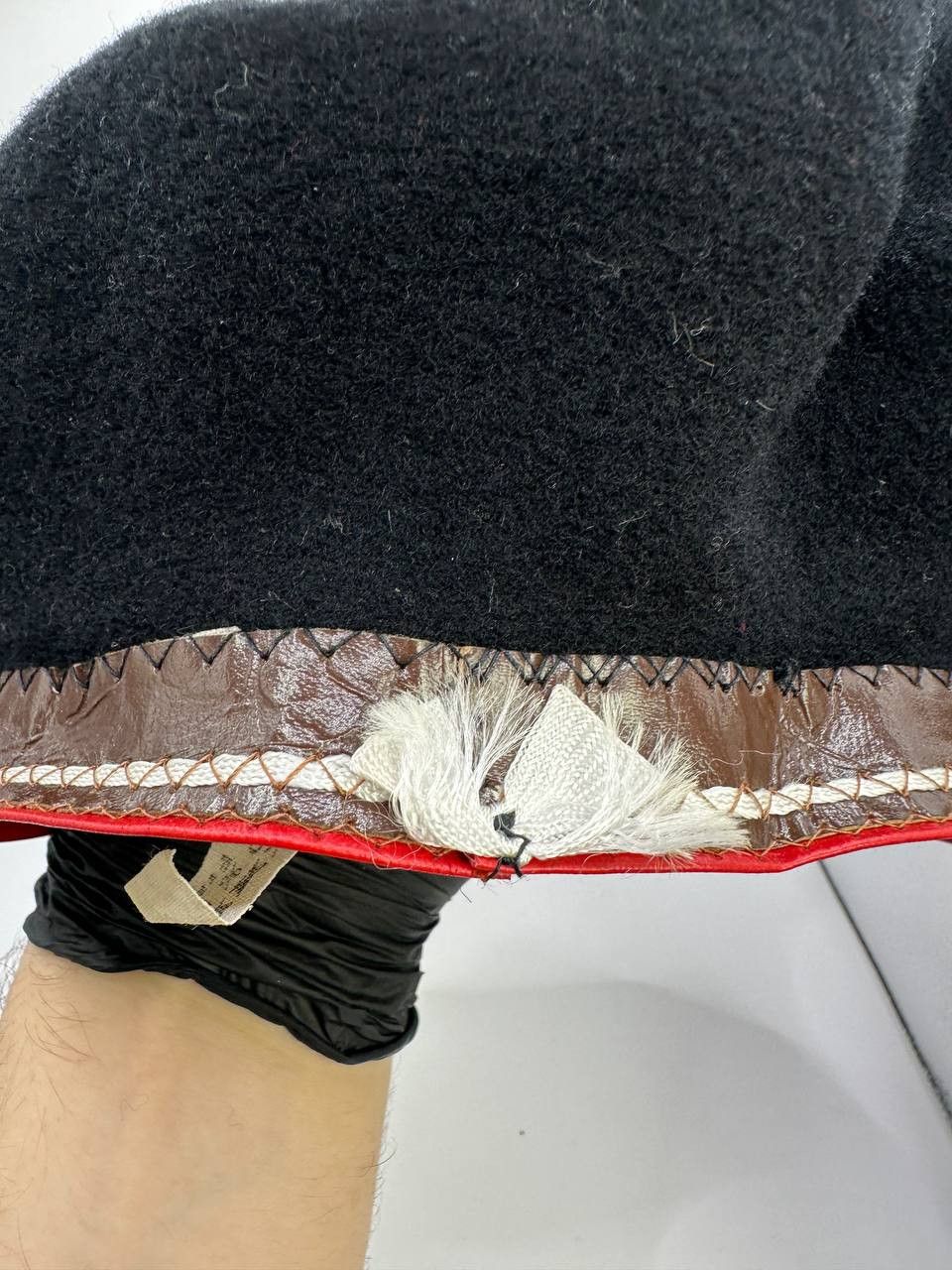 Vintage Biarritz Black Wool Beret Vintage 50s/60s France French Size ONE SIZE - 4 Thumbnail
