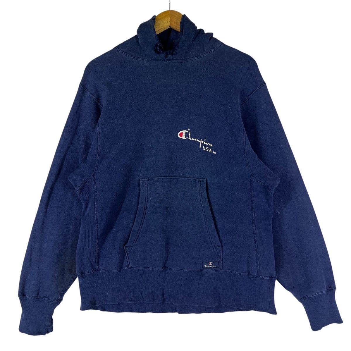 Champion 💥 70s 80s Champion Reverse Weave Warmup SunFaded Distressed Size US M / EU 48-50 / 2 - 6 Thumbnail