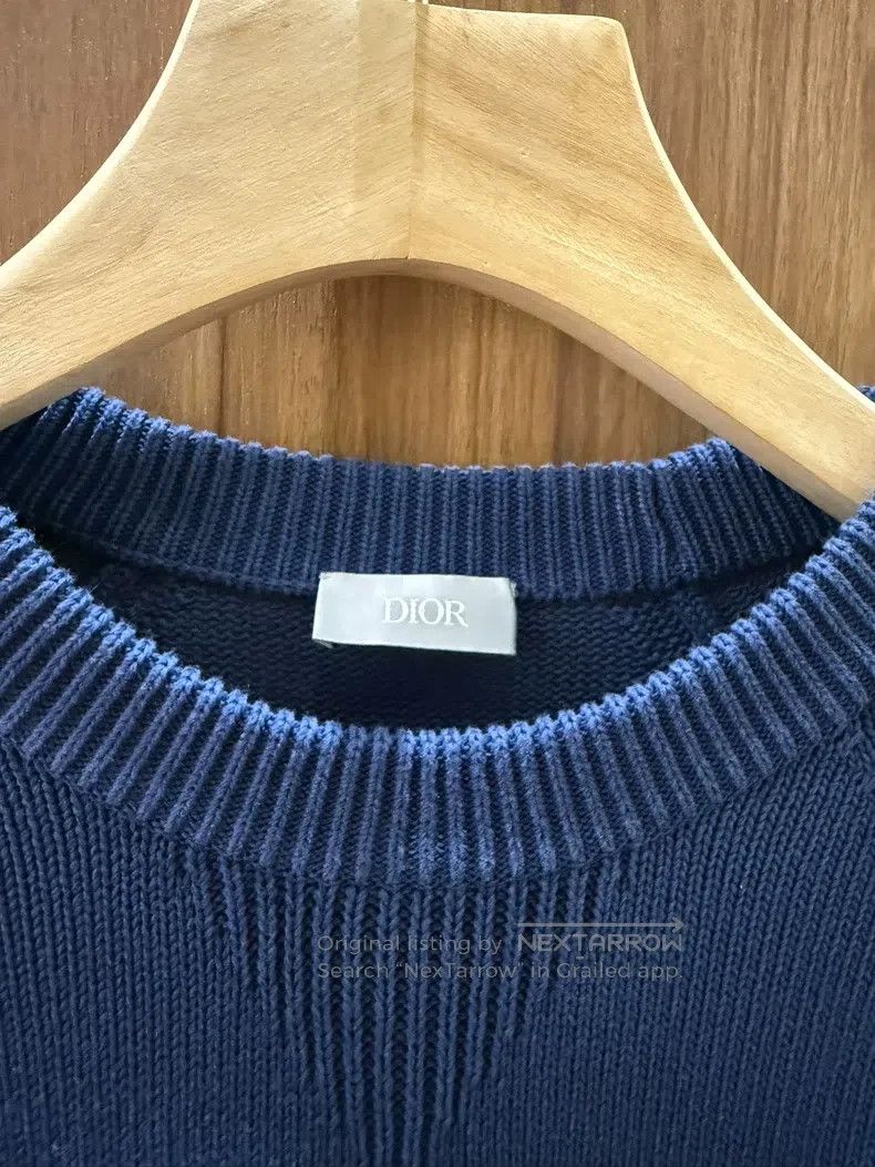 Dior Dior Knitwear with full-printed logo on the sleeves Size US S / EU 44-46 / 1 - 4 Thumbnail