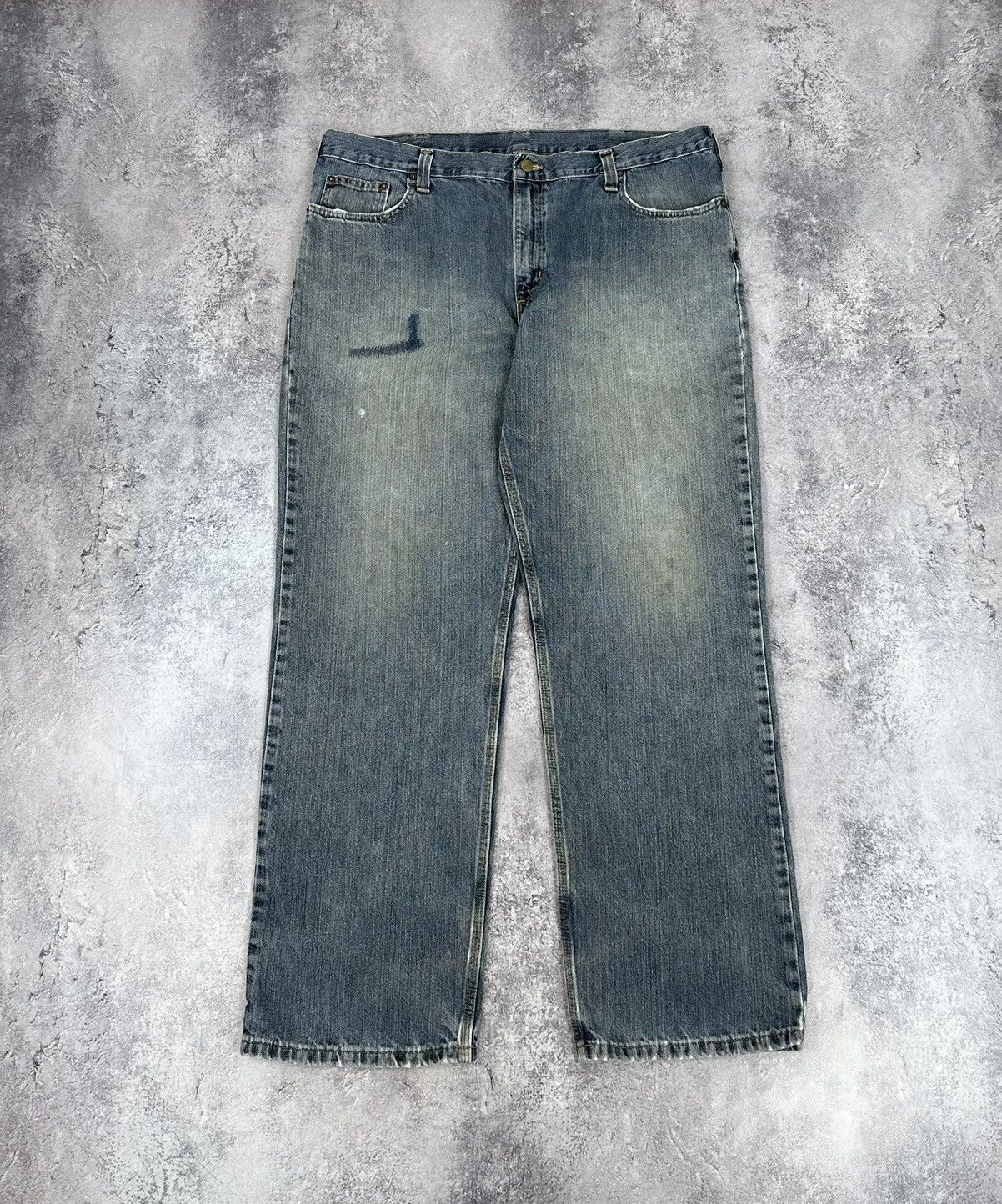 Carhartt Vintage Carhartt USA Stone Washed Baggy Utility Work Jeans Size US 40 / EU 56 - 2 Thumbnail