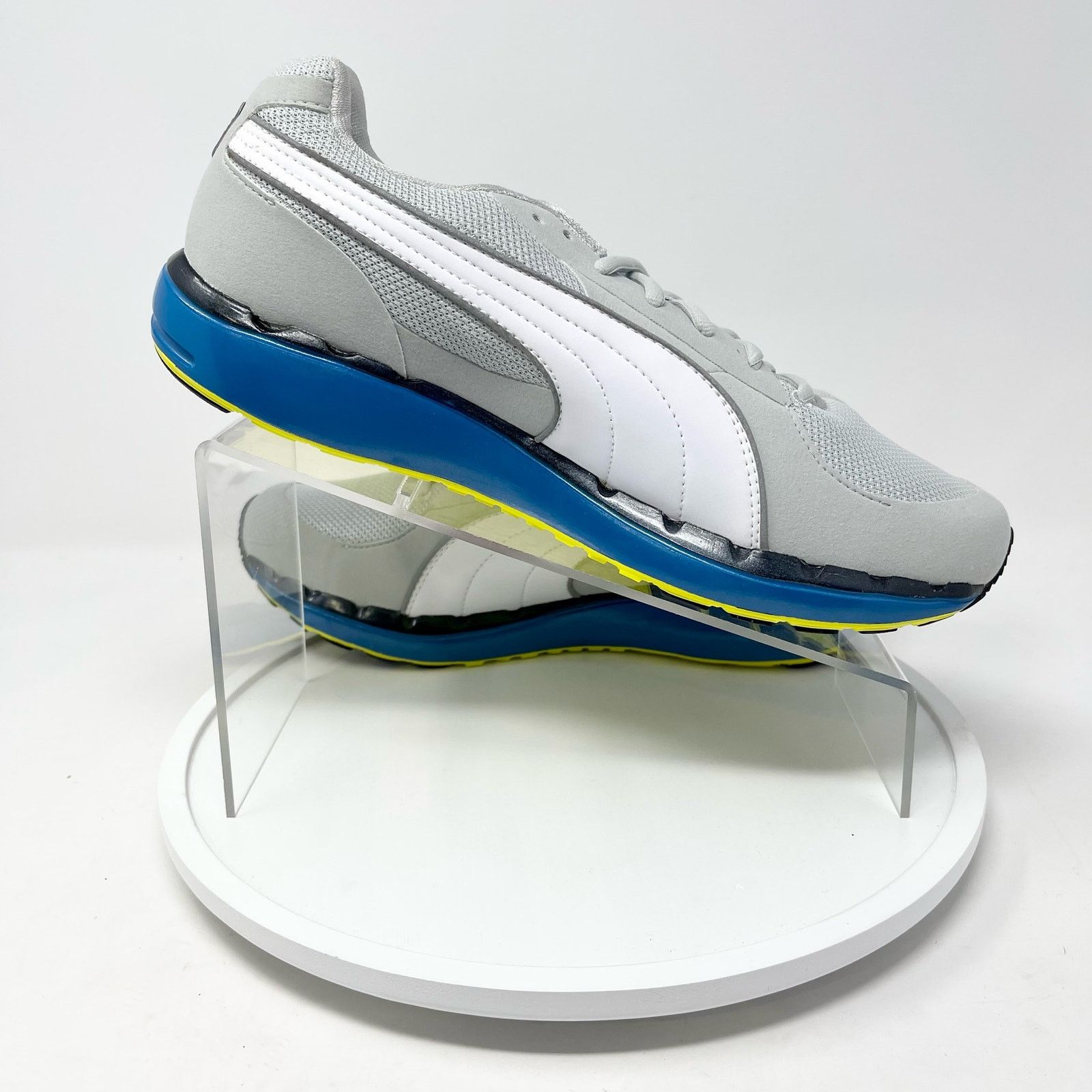 Puma Puma BioRide Gray, White & Blue Athletic Running Shoe 8.5 Size US 8.5 / IT 38.5 - 3 Thumbnail