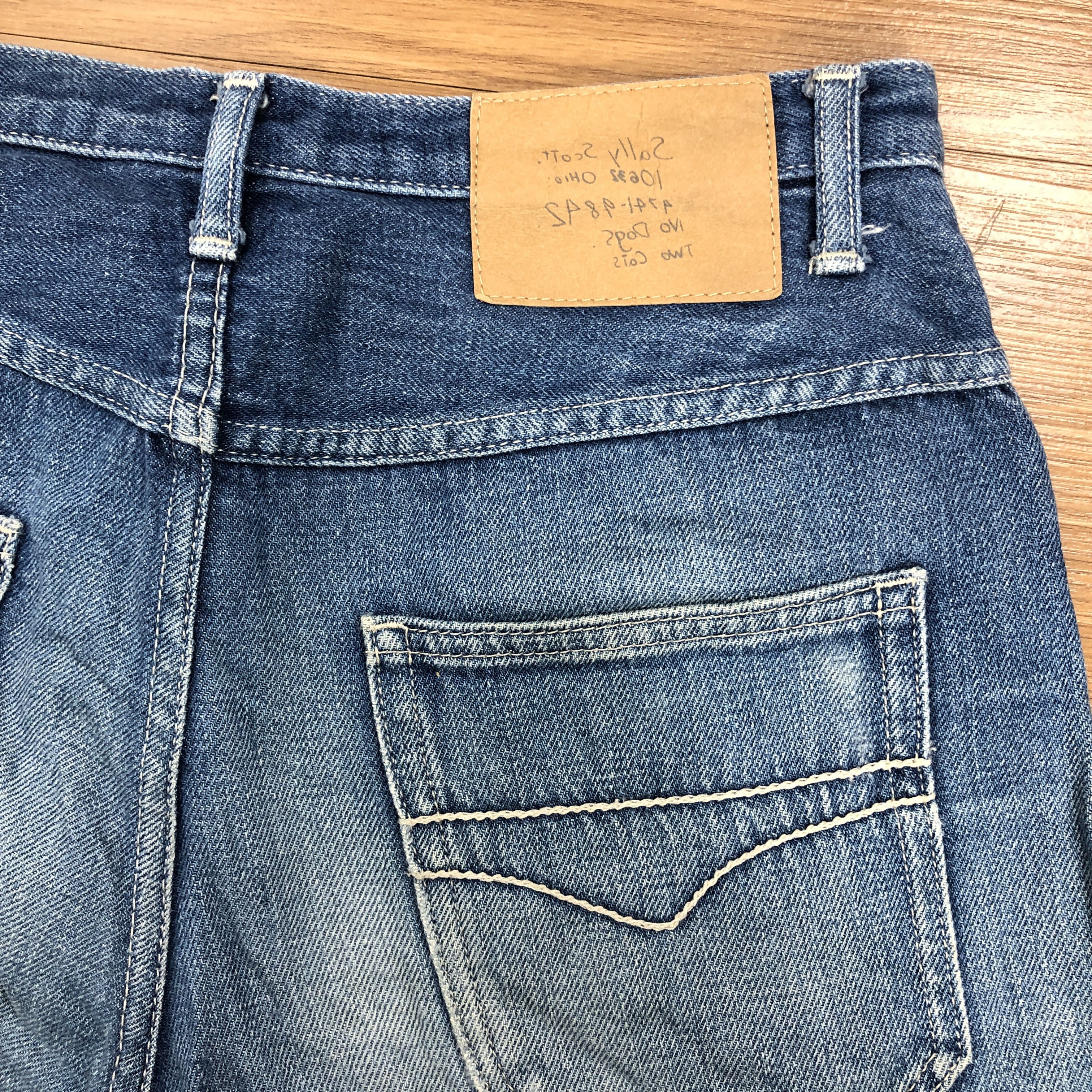 Designer × Vintage 29 x 26 Vintage Sally Scott Selvedge Jeans Fly Button L1395 Size US 29 - 7 Thumbnail