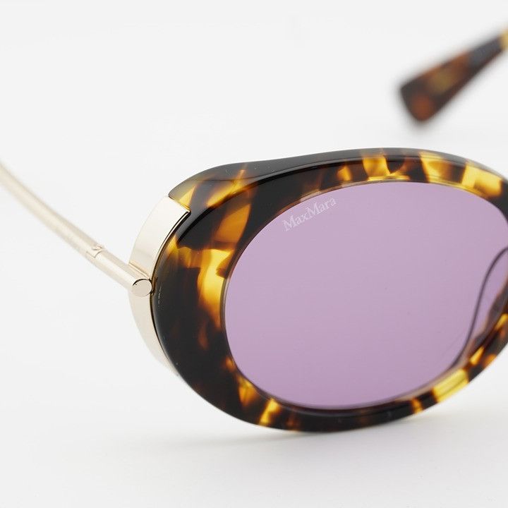 Max Mara Max Mara MALIBU10 MM0080 53Y Sunglasses Blonde Havana Oval Size ONE SIZE - 9 Thumbnail