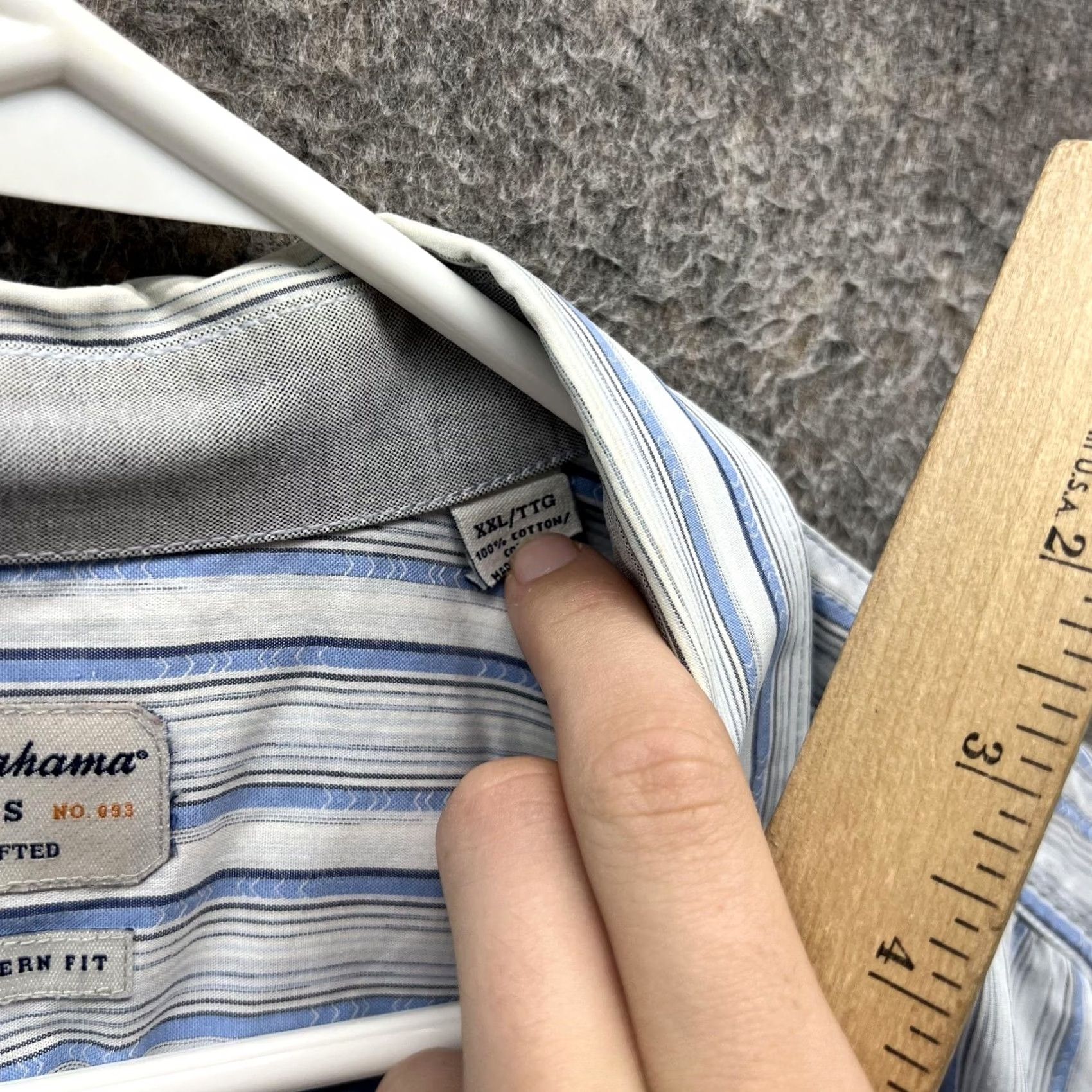 Tommy Bahama Tommy Bahama Jeans Shirt Mens 2XL Blue Stripe Long Sleeve Button Front Casual Size US XXL / EU 58 / 5 - 5 Thumbnail