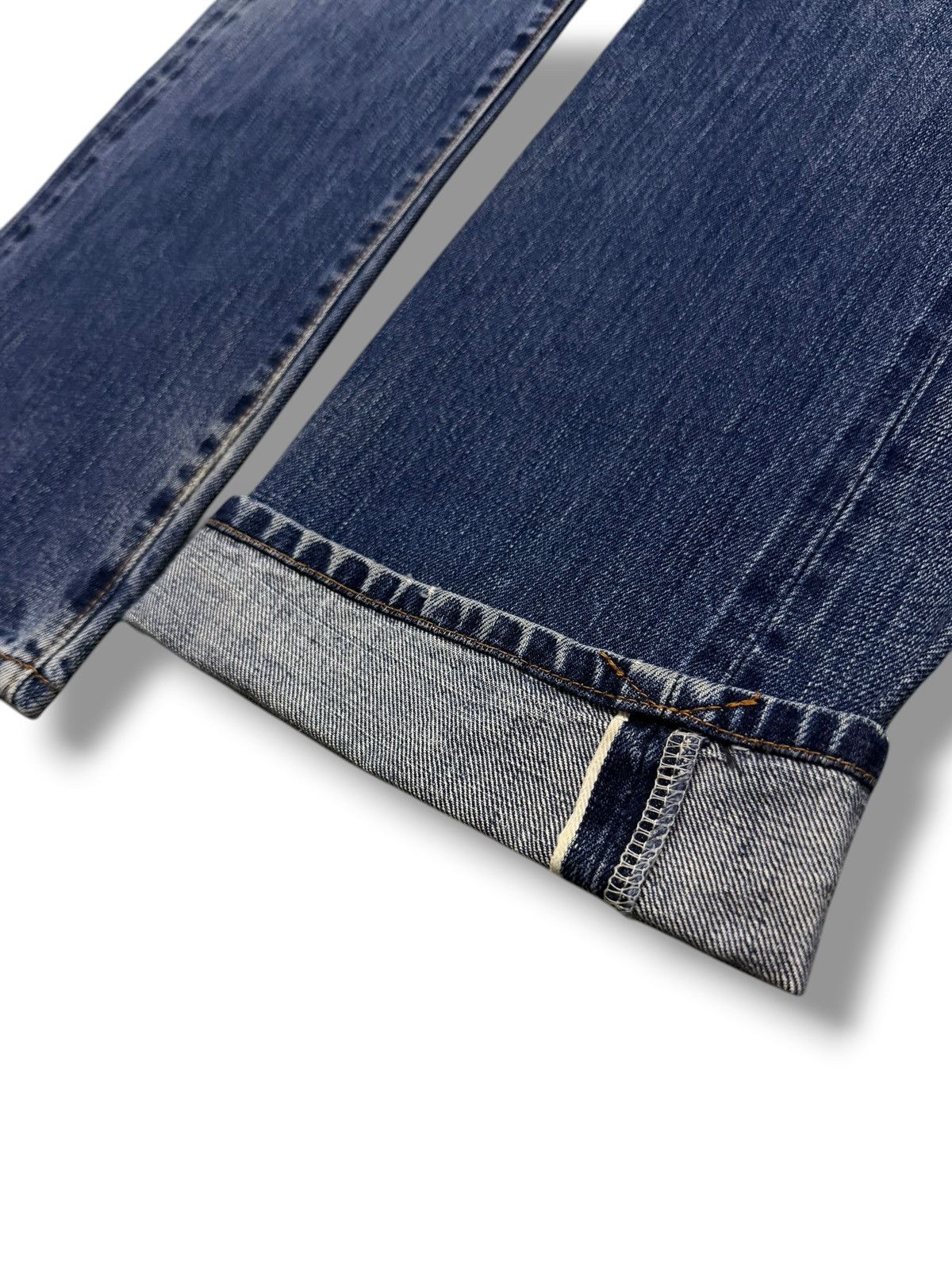 Japanese Brand Vintage Flash Report Selvedge Denim Jeans | Vintage Fade W31 Size US 31 - 8 Thumbnail
