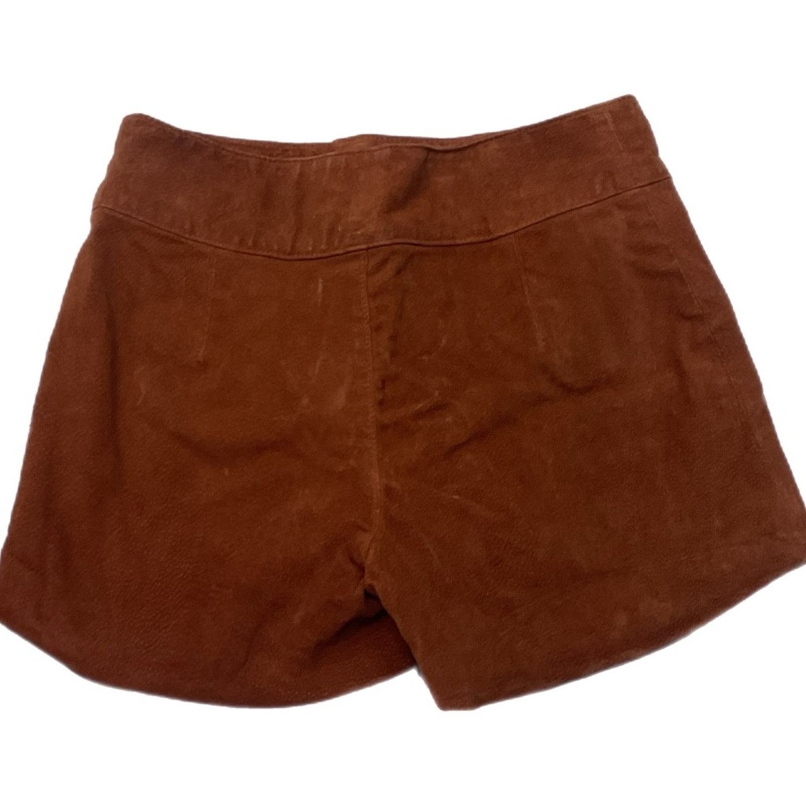 Vintage XXI Women's Faux Suede Micro Shorts Size 28" / US 6 / IT 42 - 2 Thumbnail