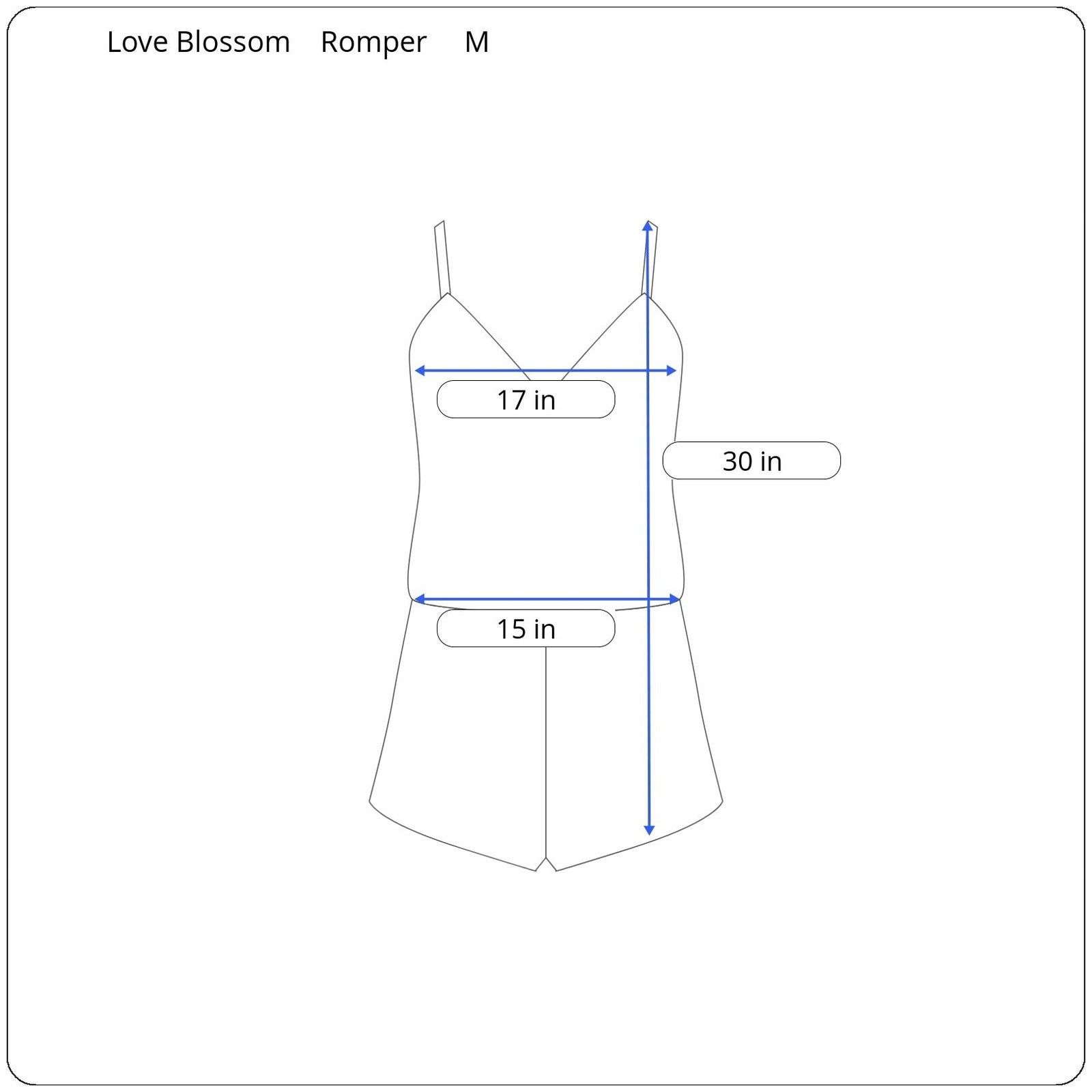 Other Love Blossom Sleeveless Romper Women's Size Medium Size 30" / US 8 / IT 44 - 5 Thumbnail