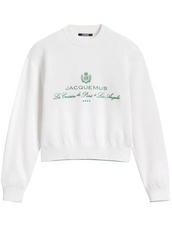 Tシャツ・カットソー JACQUEMUS Women Sweater 251KN6192427 1IN WHITE Jacquemus JACQUEMUS Women Hoodies 251KN6192427 1IN WHITE