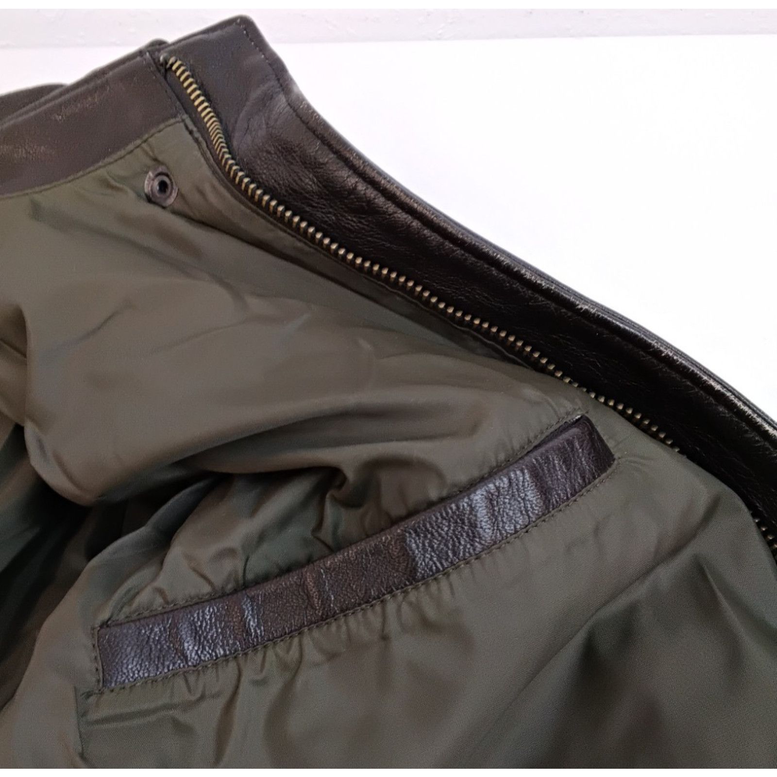 L.L. Bean L.L. Bean Leather Flight Jacket Men XL Brown Thinsulate USA Size US XL / EU 56 / 4 - 12 Thumbnail