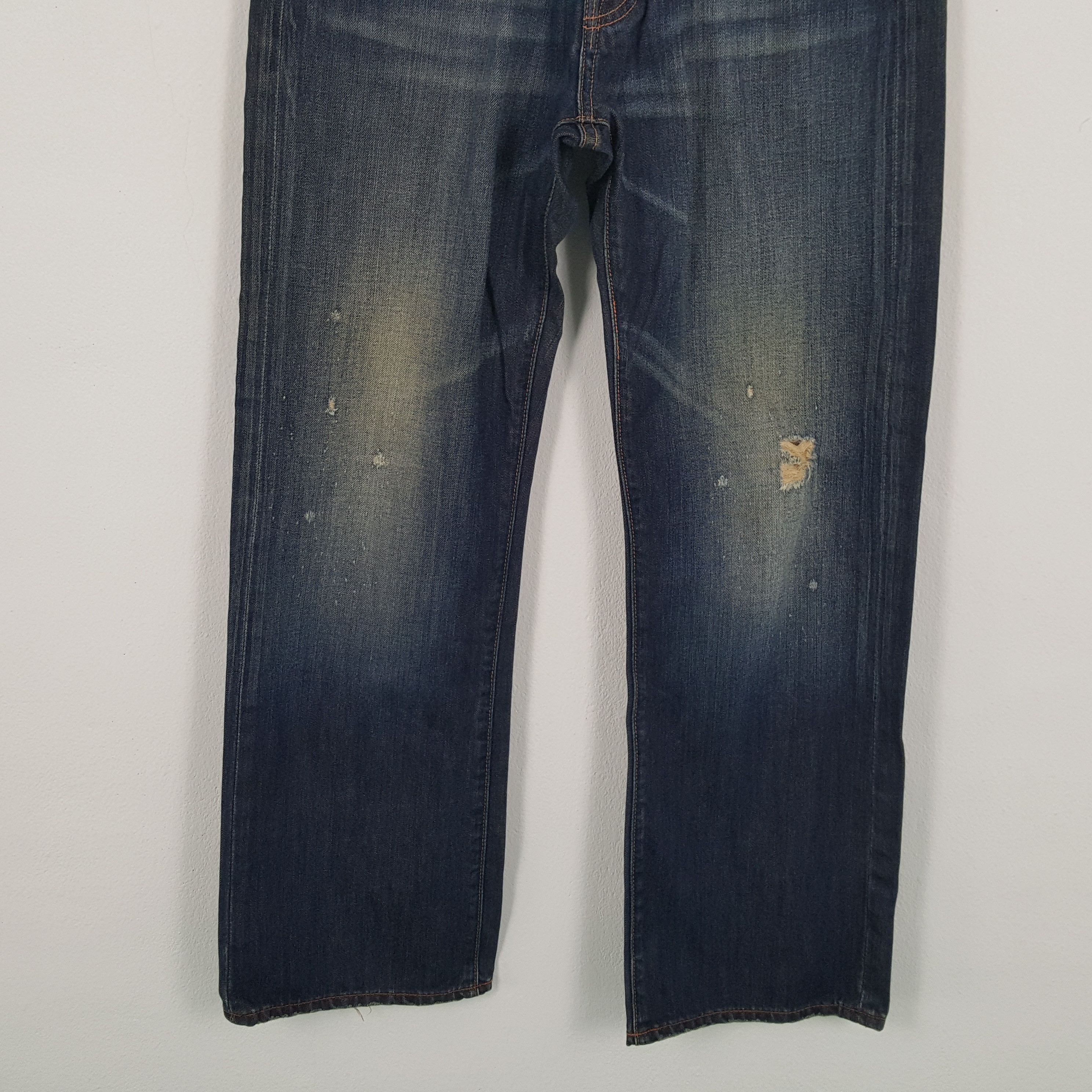 Christian Audigier × Ed Hardy × Vintage ED HARDY Rock Punk Streetwear Style Tiger Design Jeans Size US 31 - 6 Thumbnail