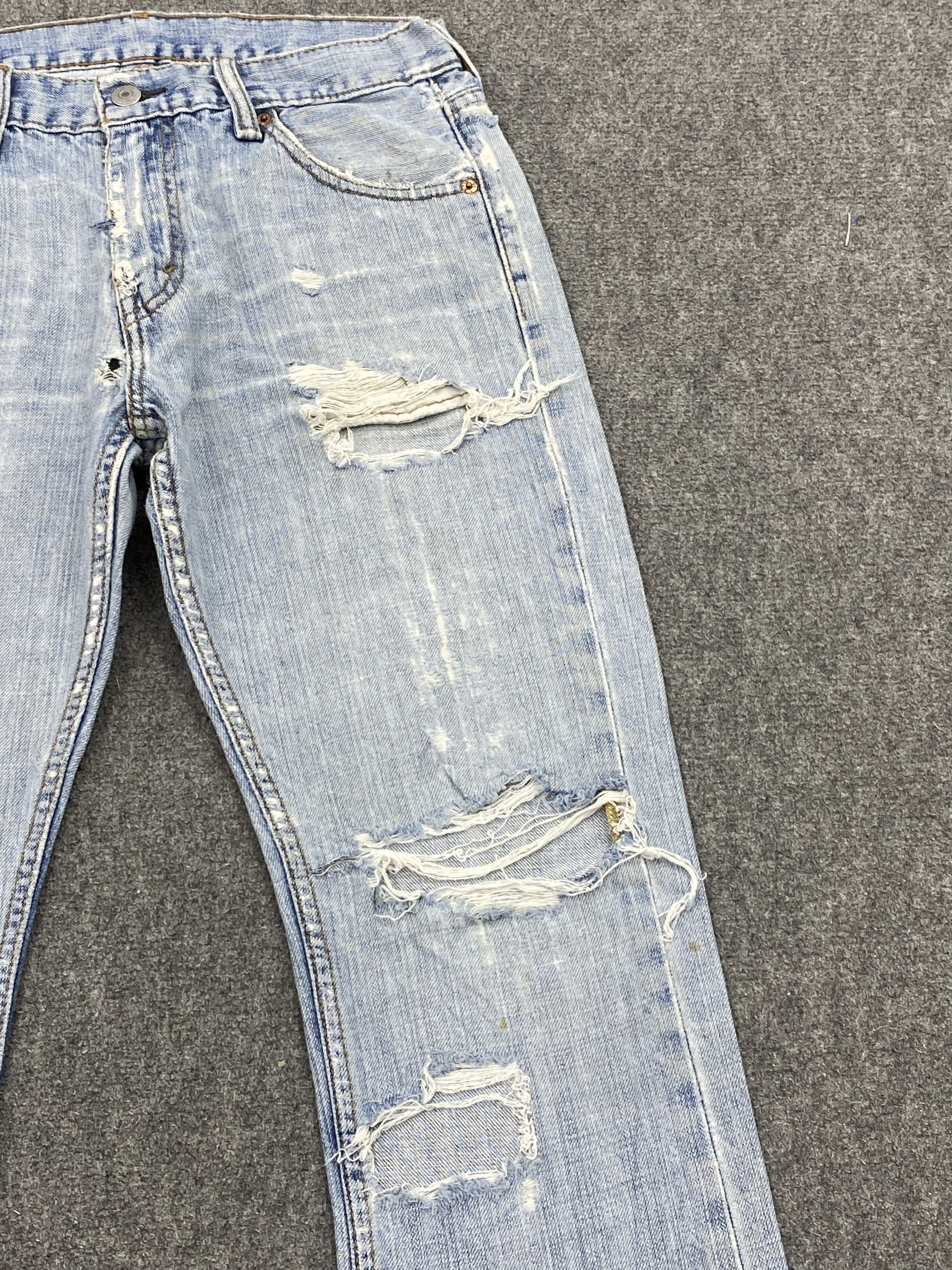Levi's Distressed Vintage Levis 527 Flared Bootcut Denim DP2707 Size US 28 / EU 44 - 10 Thumbnail