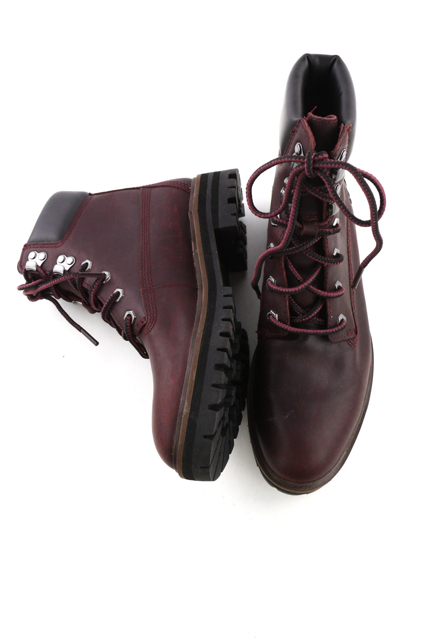 Timberland A1RCS-A3519 EU38.5/39.5 Purple Leather Boots Shoes 81133 Size US 7.5 / IT 37.5 - 6 Thumbnail