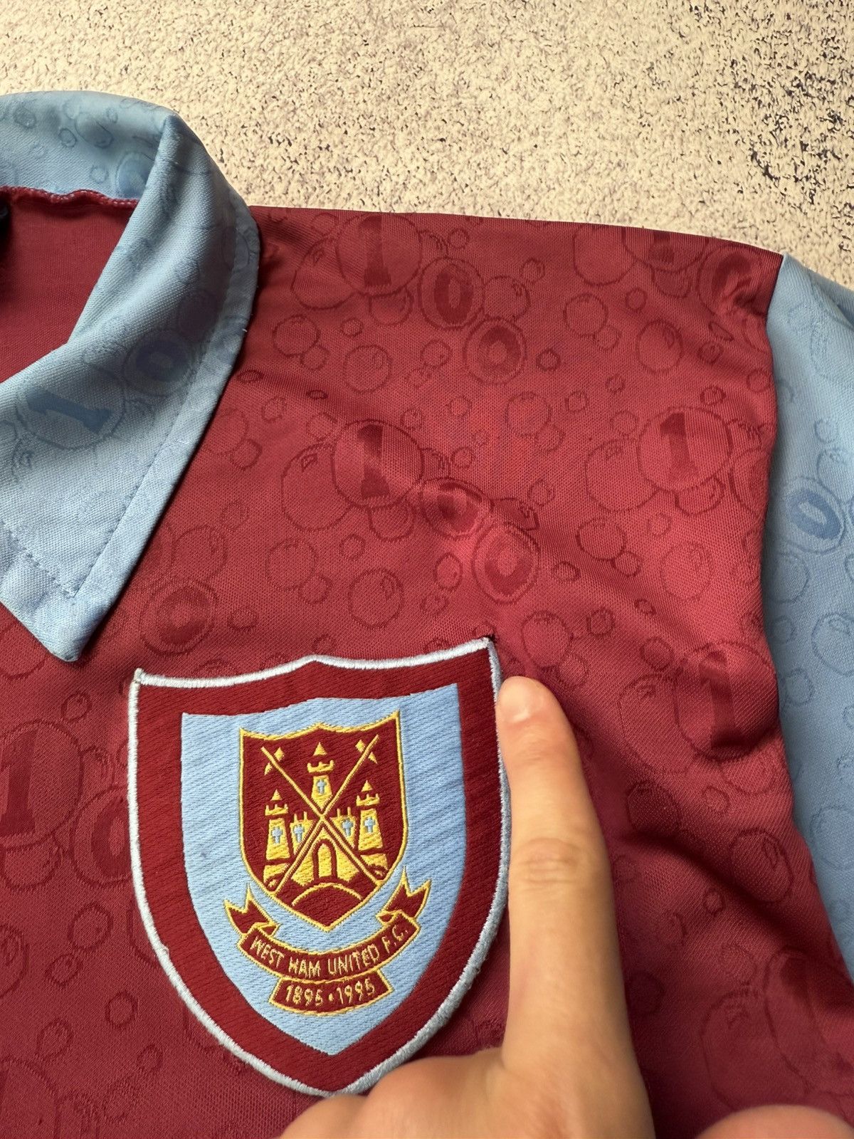 Umbro Vintage Umbro WEST HAM UNITED Centenary Shirt 1995-97 Size US M / EU 48-50 / 2 - 19 Thumbnail