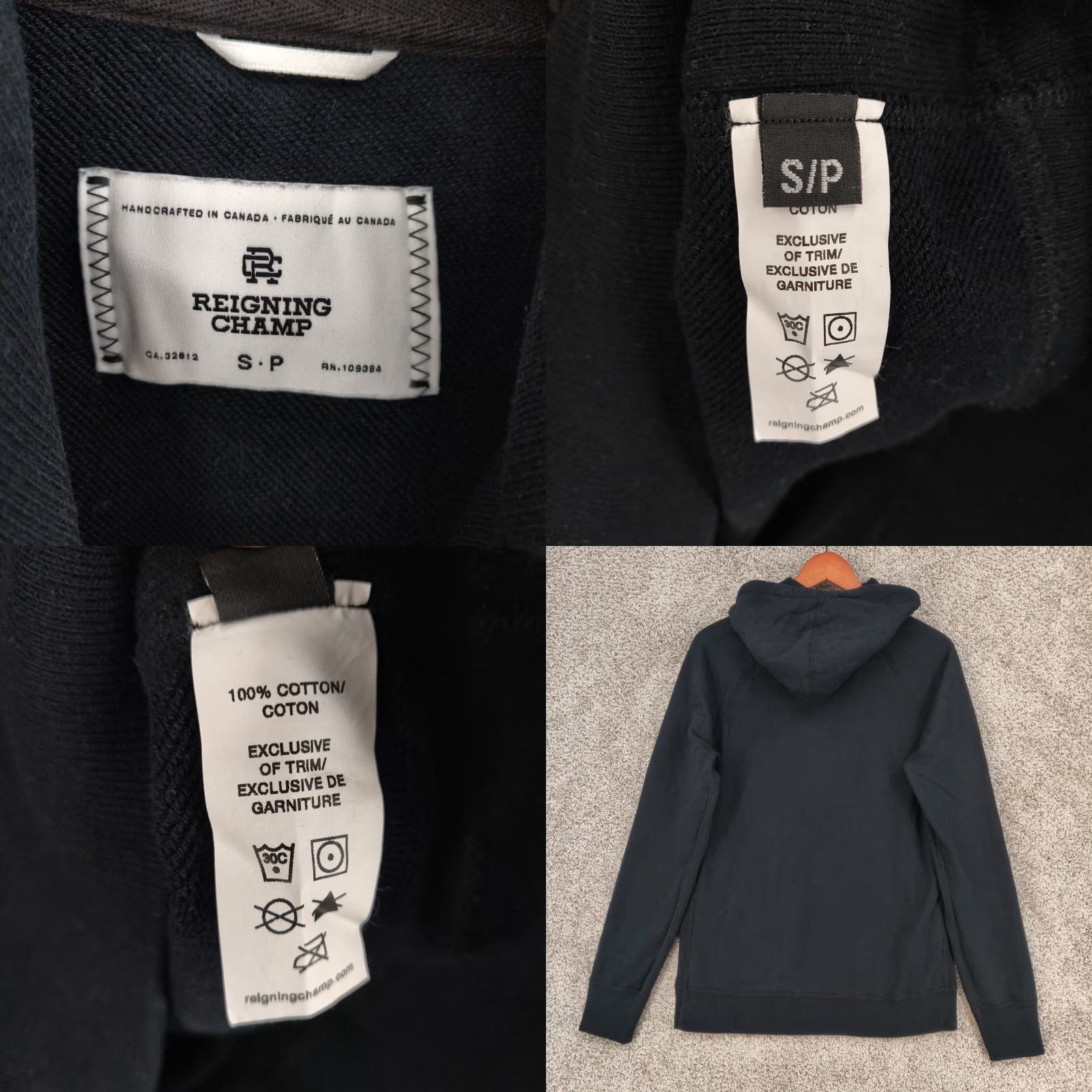 Reigning Champ VINTAGE Reigning Champ Hoodie Mens Small Black Top Dawg Ent Pullover Canada Athletic Size US S / EU 44-46 / 1 - 8 Thumbnail