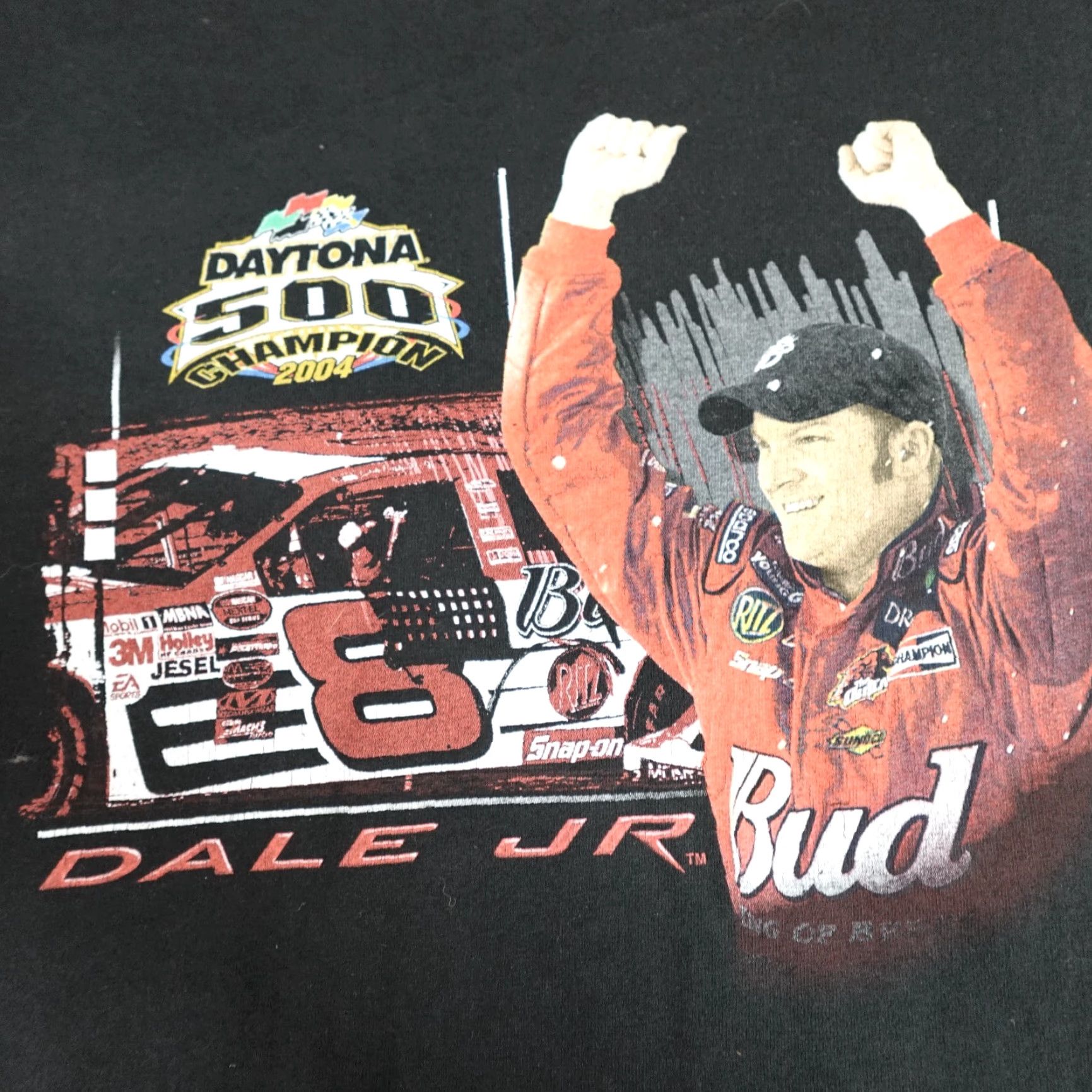 Vintage VINTAGE Daytona 500 Shirt XL Black Dale Earnhardt Jr Double Sided Nascar 2004 Shirt Men XL Black Dale Earnhardt Jr Double Sided Nascar 2004 Size US XL / EU 56 / 4 - 2 Thumbnail