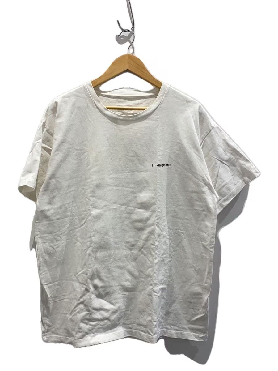 Gosha Rubchinskiy Cyrillic Logo Drop Shoulder Tee Size US XL / EU 56 / 4 - 1 Thumbnail