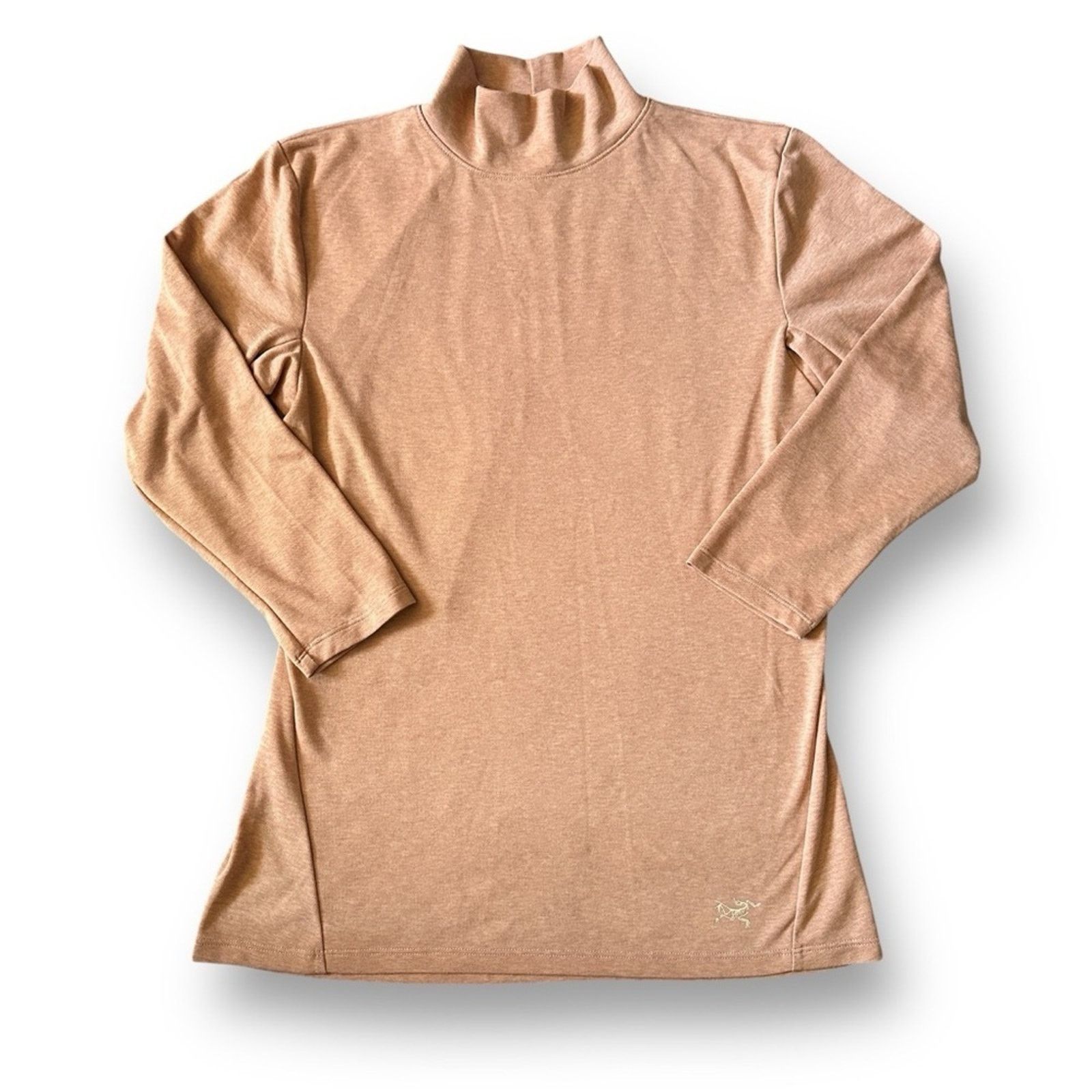 Arc'teryx Arc'teryx Lumin Mock Neck High Neck Turtle Neck Top Orange S Size S / US 4 / IT 40 - 2 Thumbnail