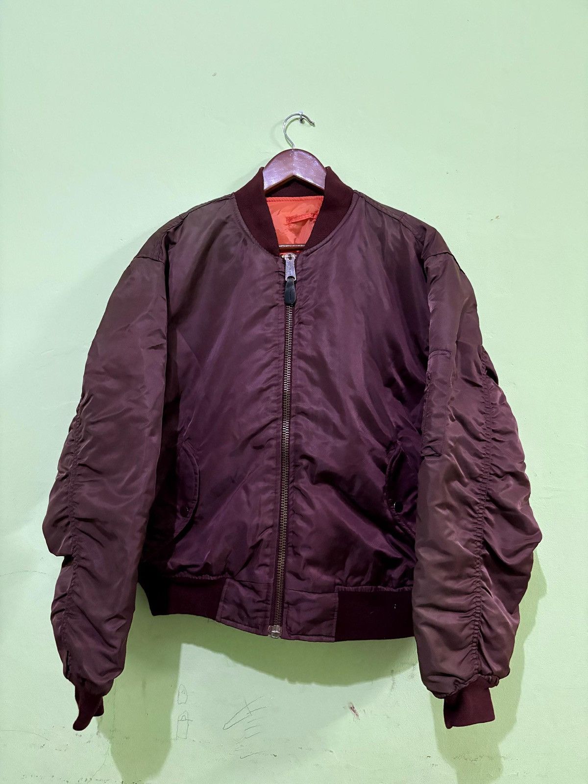 Alpha Industries Vintage Alpha Industries MA-1 Bomber Jacket Flight Jacket Size US L / EU 52-54 / 3 - 1 Thumbnail