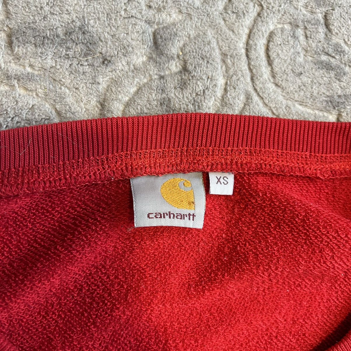 Carhartt × Carhartt Wip × Vintage Vintage Carhartt crewneck sweatshirt red Size US XS / EU 42 / 0 - 4 Thumbnail