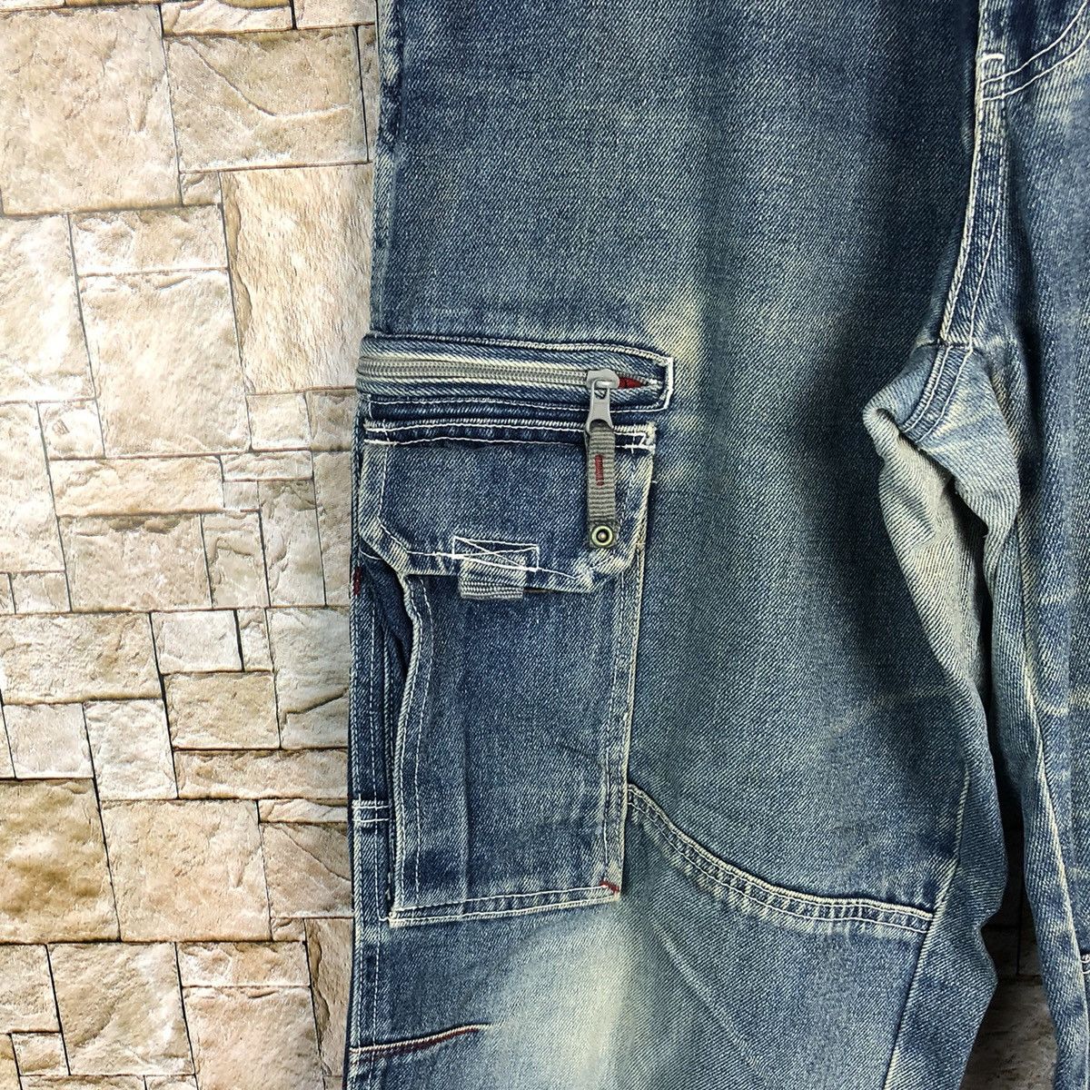 Hobo Hobo Blue Denim utility Cargo Multipocket Pants #A433 Size US 30 / EU 46 - 10 Thumbnail