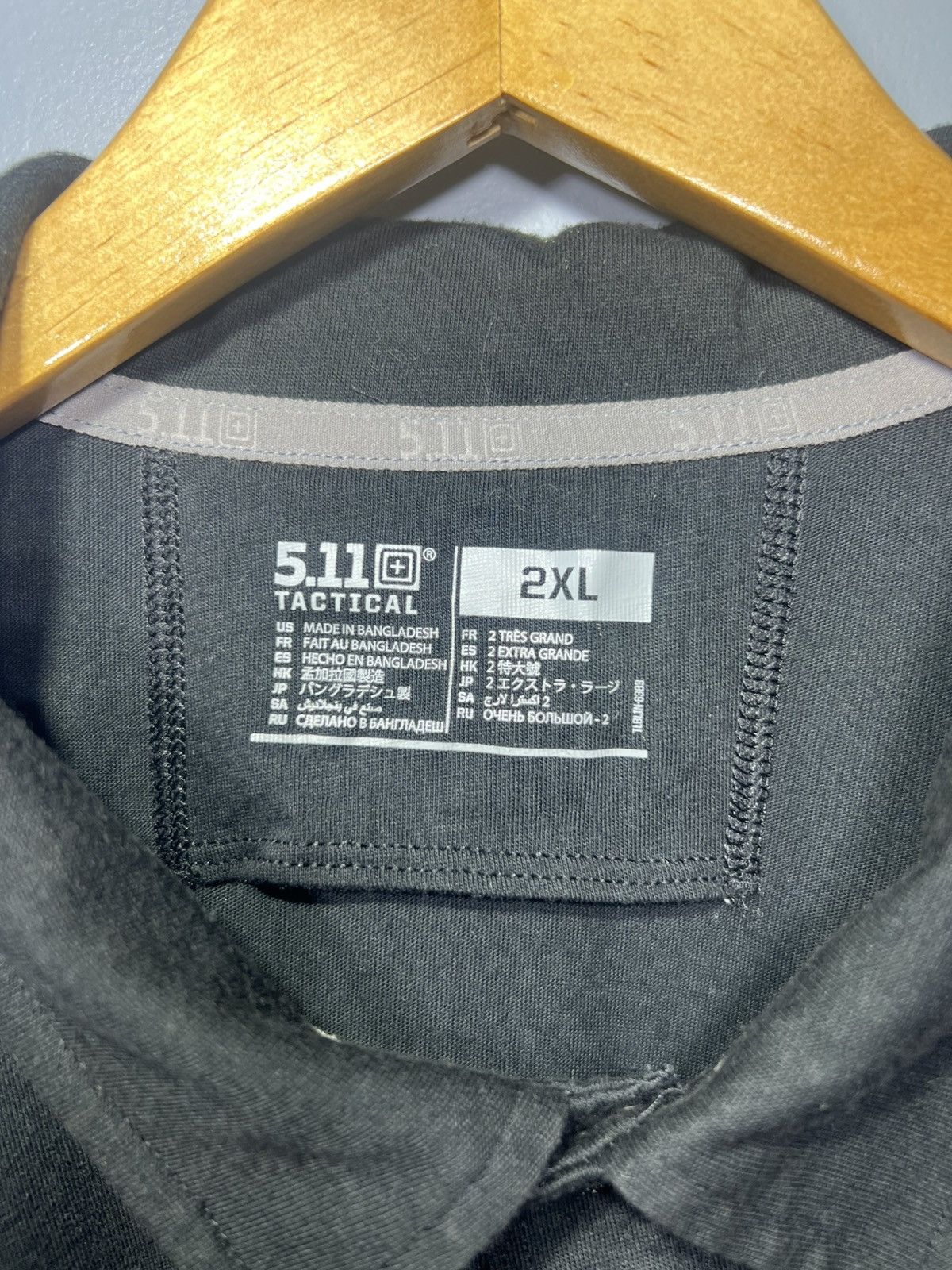 5.11 5.11 Tactical Polo Shirt Men’s Sz 2XL Black Moisture Wicking Size US XXL / EU 58 / 5 - 3 Thumbnail