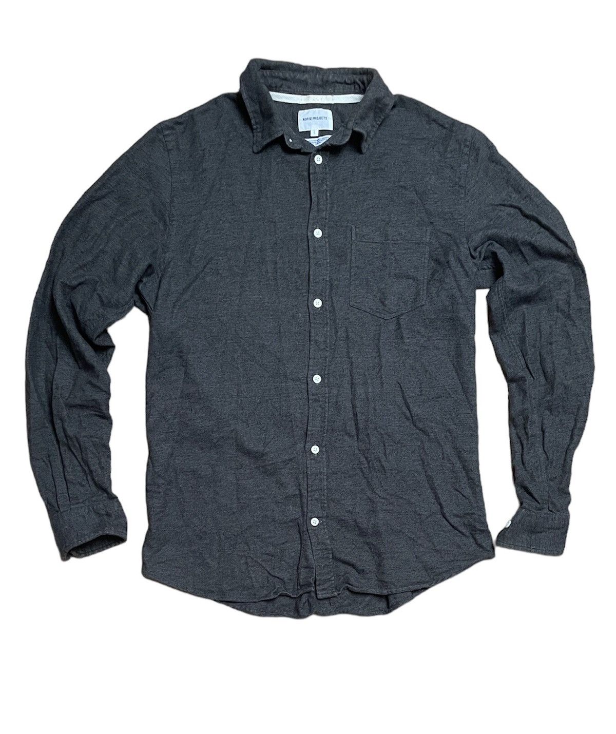 Norse Projects Norse Project Anton Brushed Flannel Checkred ButtonUp Shirt Size US L / EU 52-54 / 3 - 1 Thumbnail