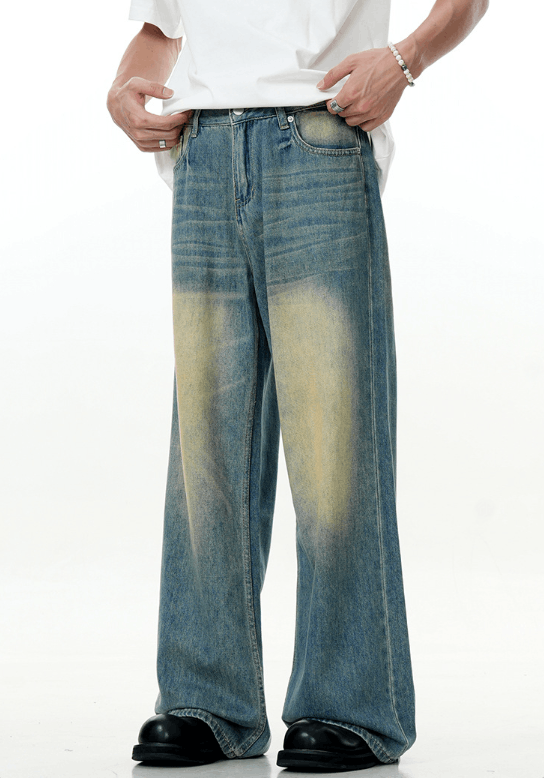 Japanese Brand × Jean American street washed vintage blue distressed jeans Size US 32 / EU 48 - 2 Thumbnail