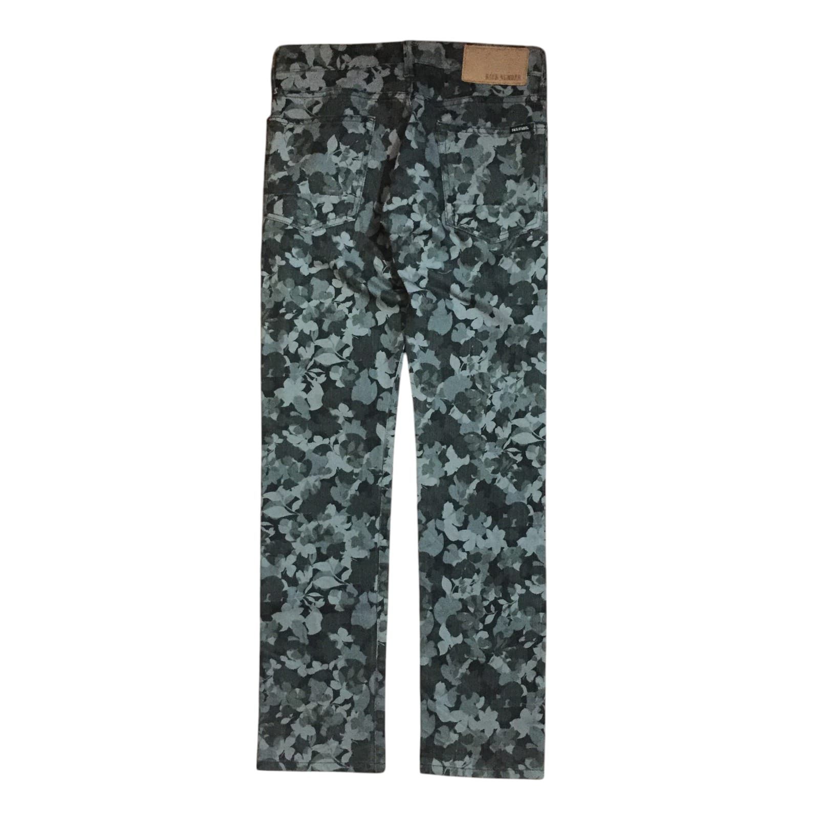 Japanese Brand Back Number Leaf Pattern Jeans Size US 30 / EU 46 - 1 Thumbnail