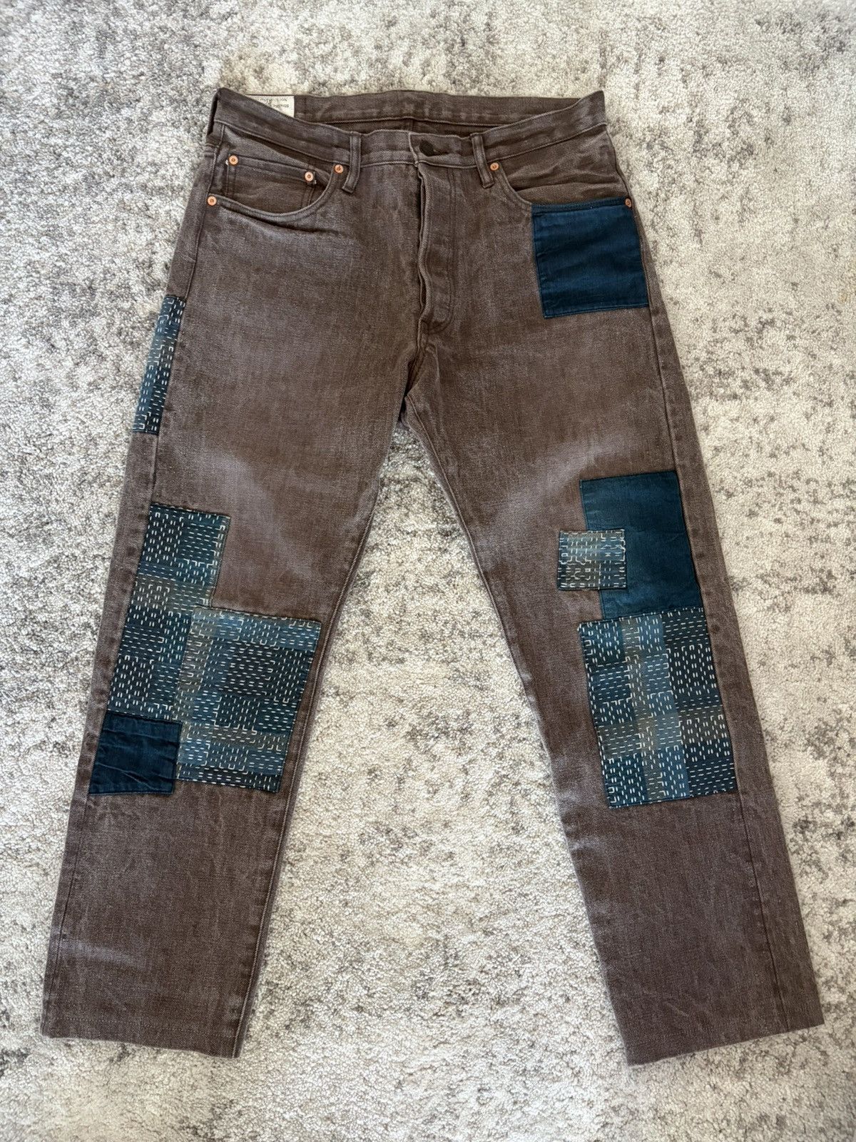 Studio D'Artisan Studio D’Artisan Patched Jeans Size US 33 - 1 Thumbnail